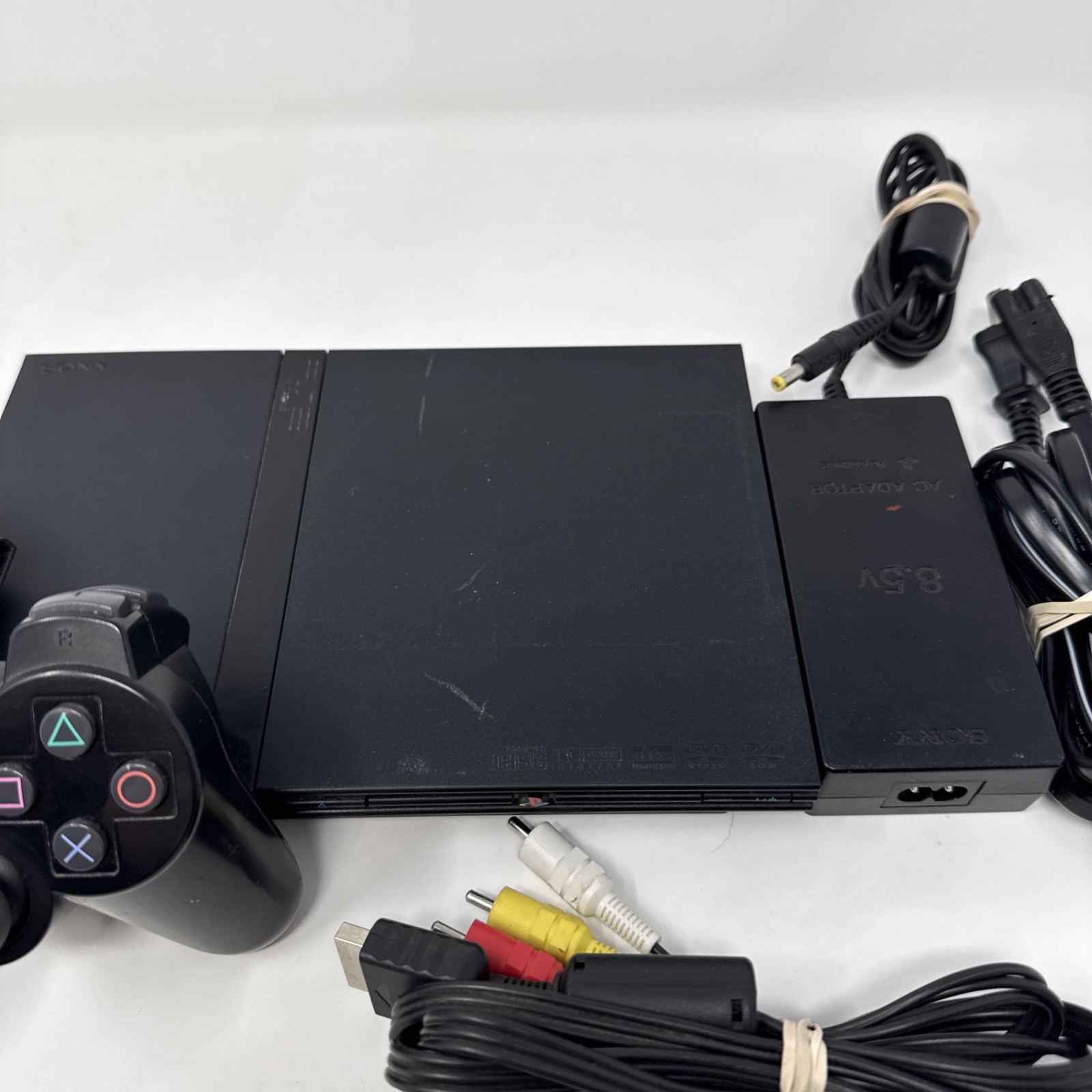 Sony PlayStation 2 PS2 Slim SCPH-70012 Console System OEM Bundle – Tested!!