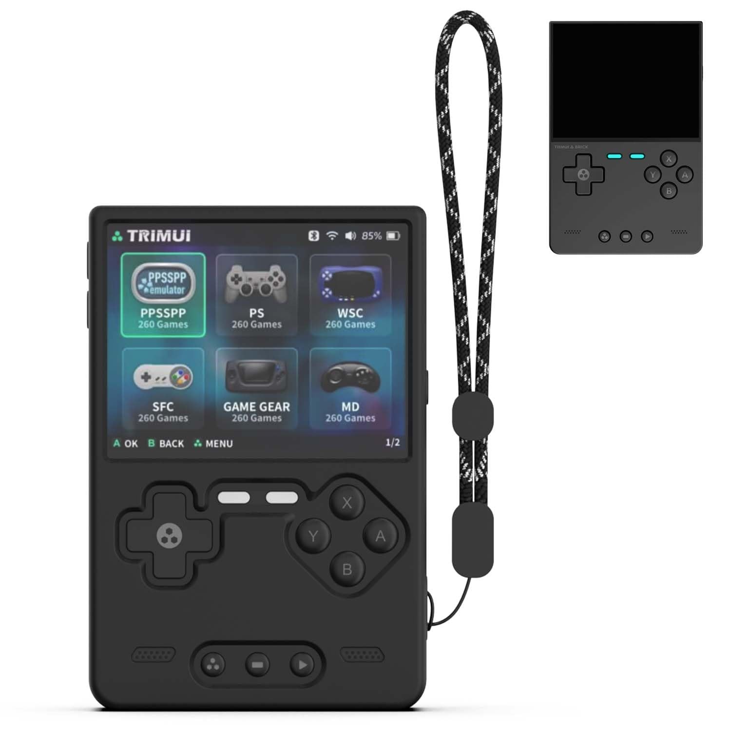 Silicone Case for Trimui Brick Retro Handheld Game Console, Soft Skin Cover f…
