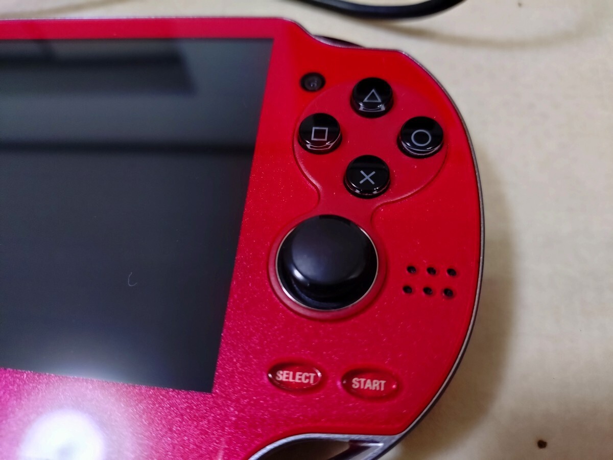 PS Vita Cosmic Red PCH 1000 ZA03 Console w/Charger PSV