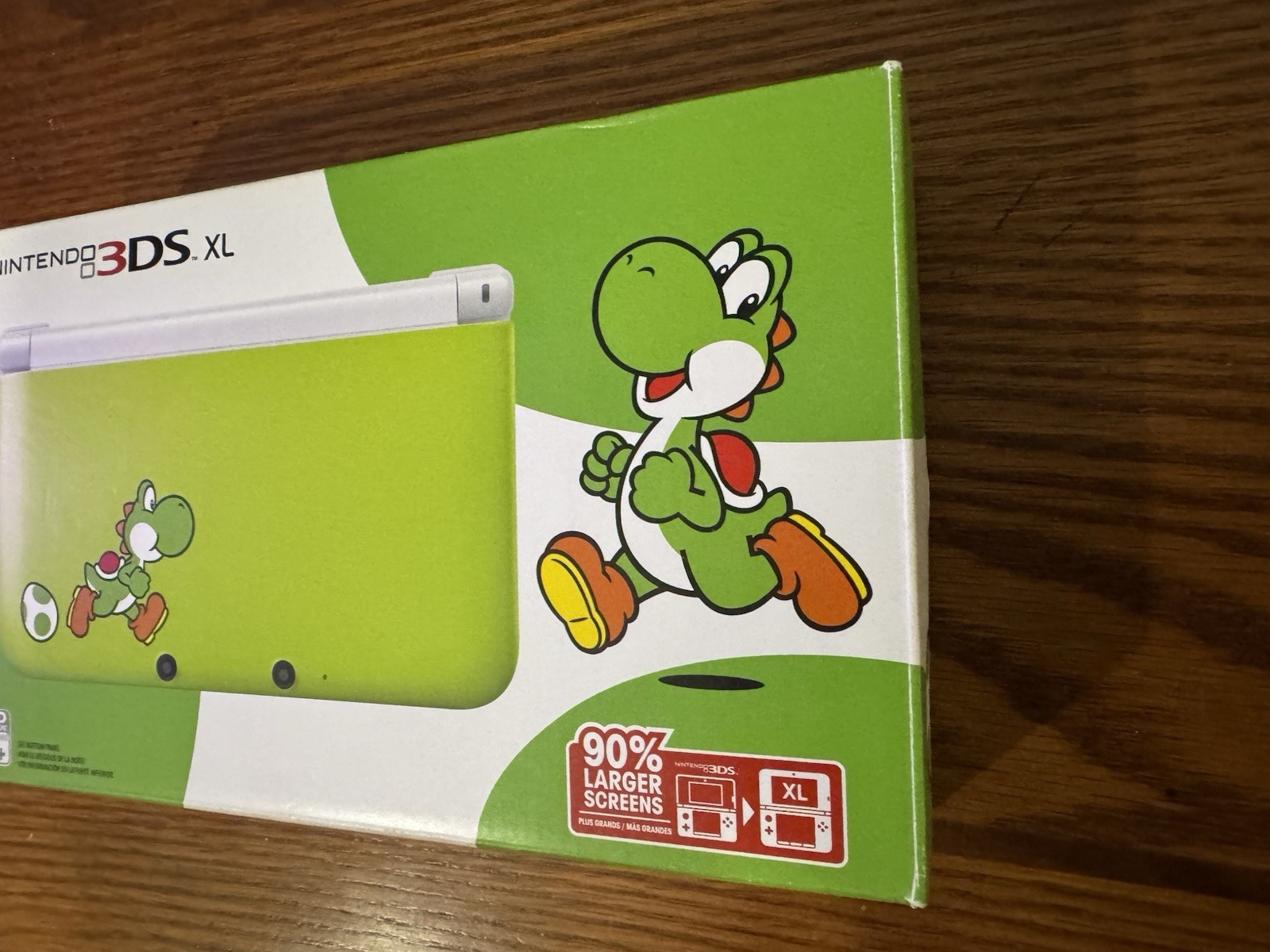 RARE! Yoshi 3DS XL Console IN ORIGINAL BOX w/ Stylus, charger, and Manual