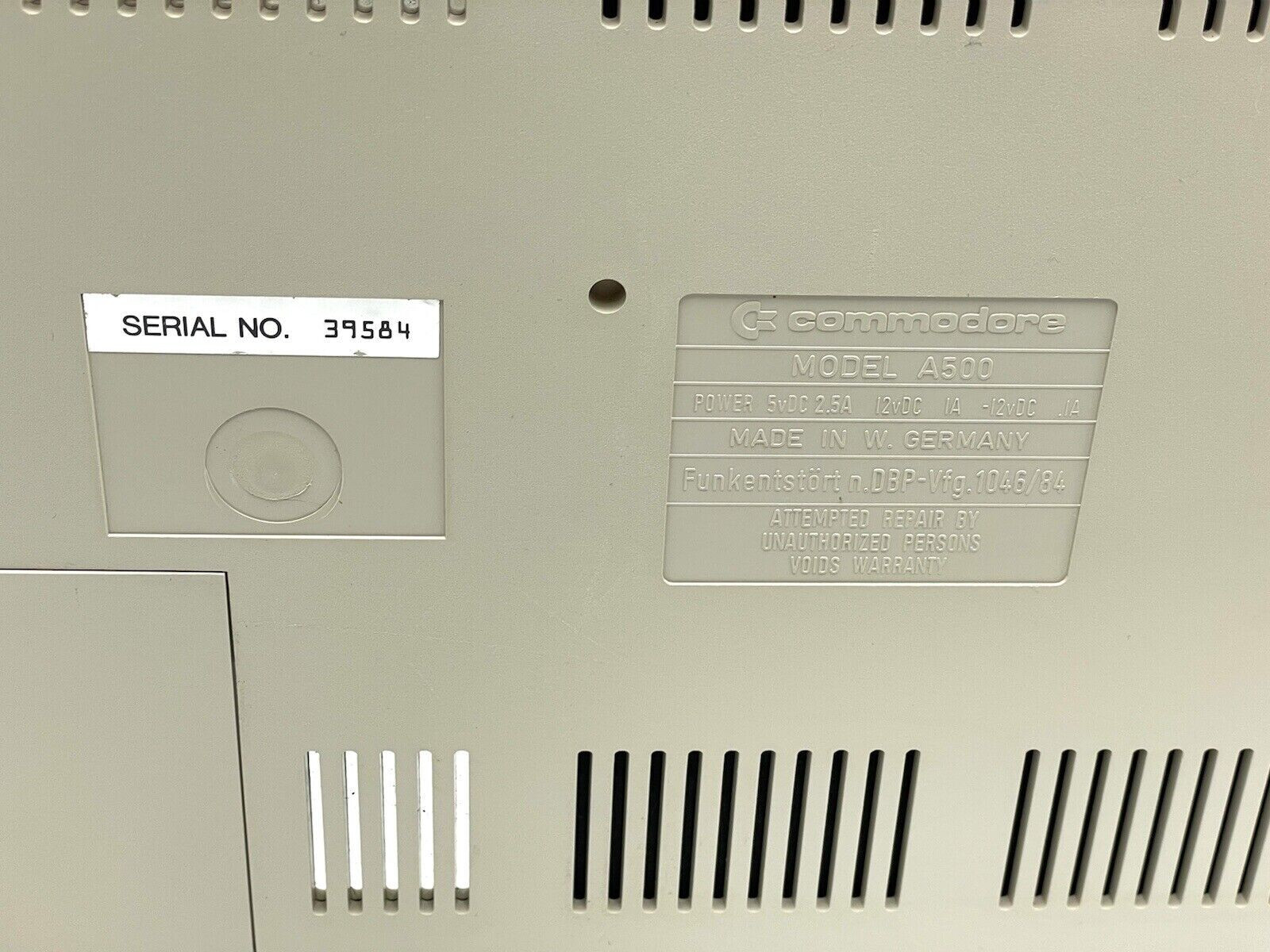 Commodore Amiga 500 Computer Complete In Box Retro Vintage Computing rare#FT3