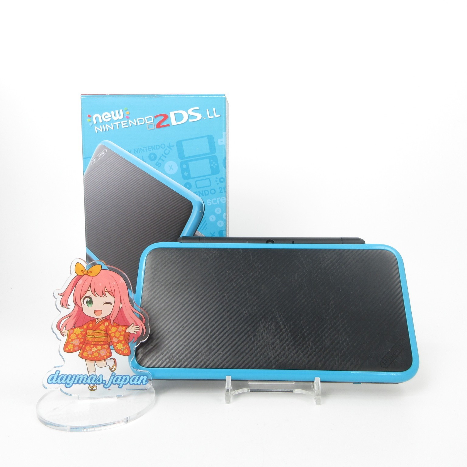 【Excellent】Nintendo New 2DS LL XL Black x Turquoise Console Japan Ver. #Arr0511