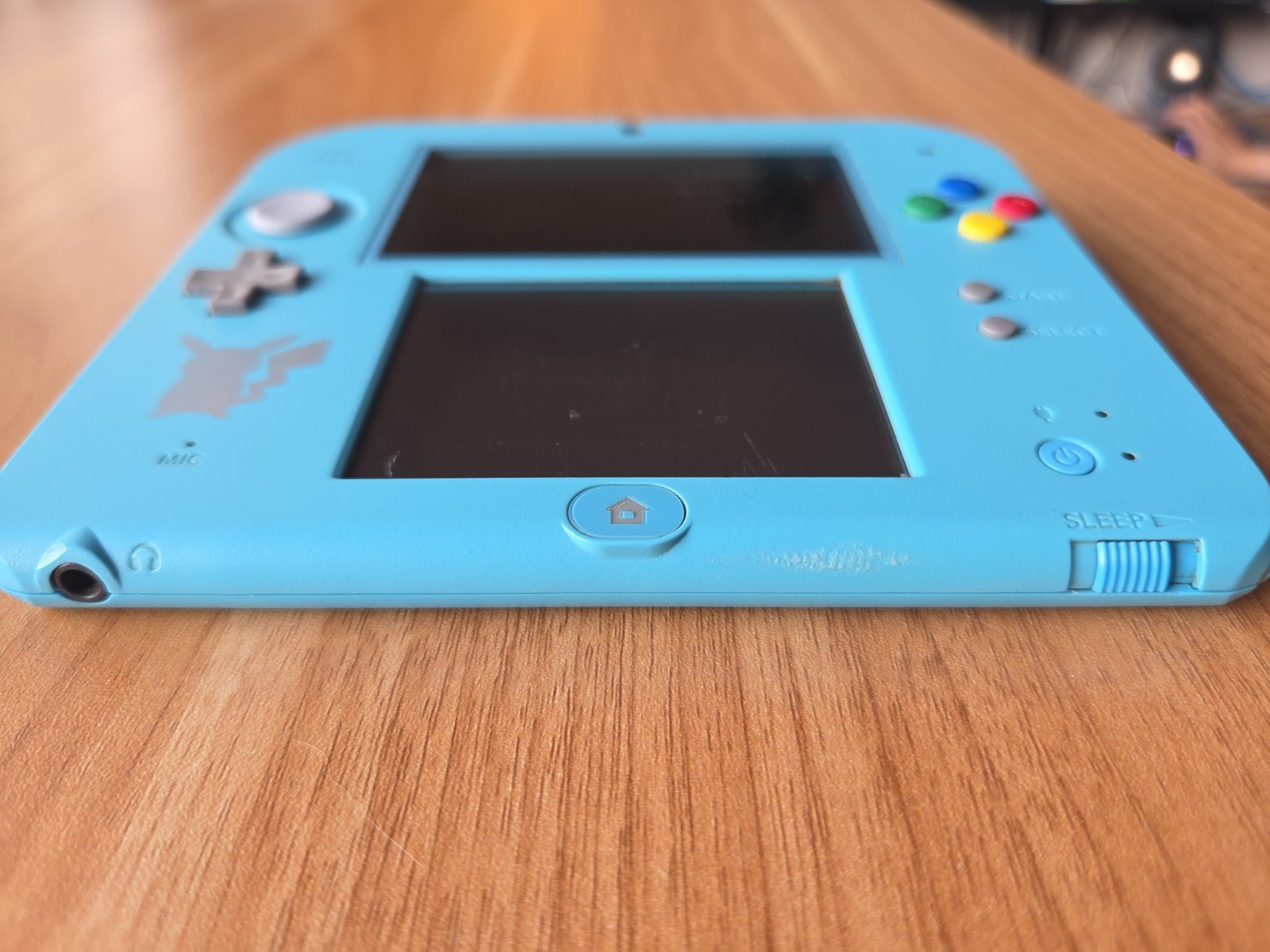 Nintendo 2DS Pokemon Center Special Edition Light Blue Pikachu Japan Region Lock