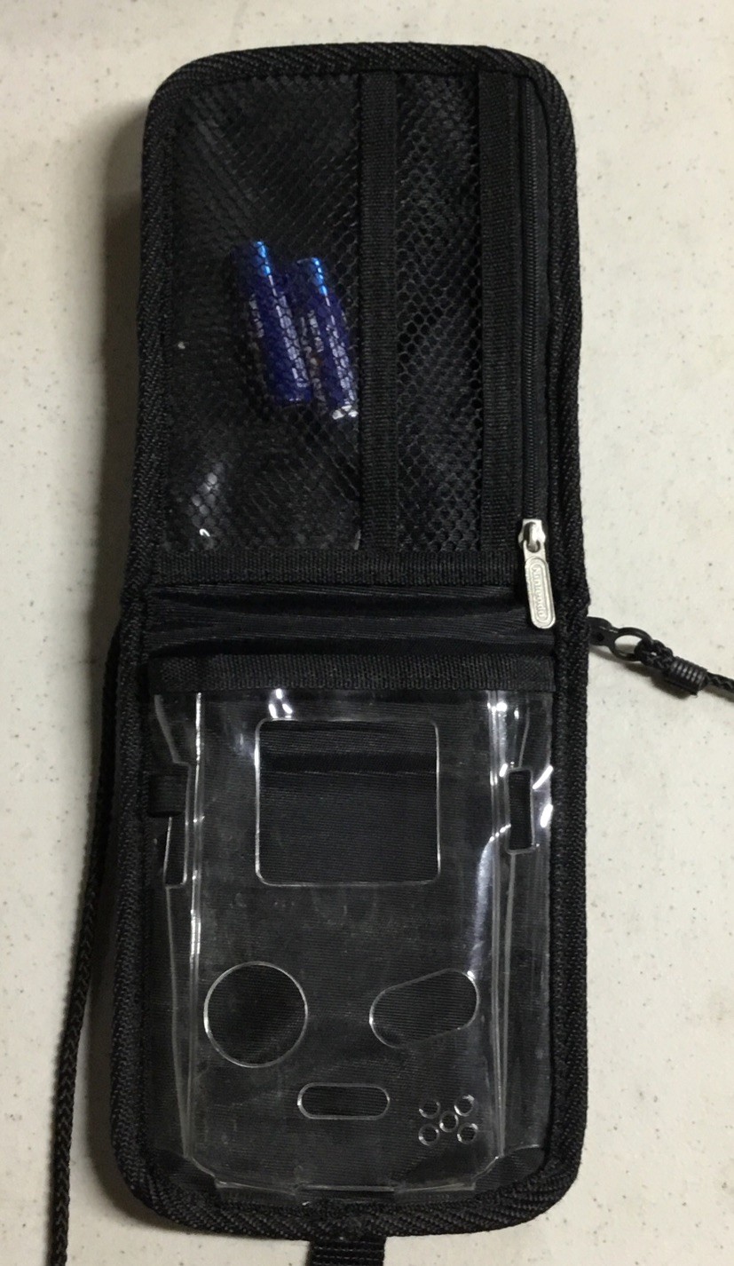 1998 NINTENDO Gameboy Color CGB-001 Purple Handheld Console Case + Frogger Game