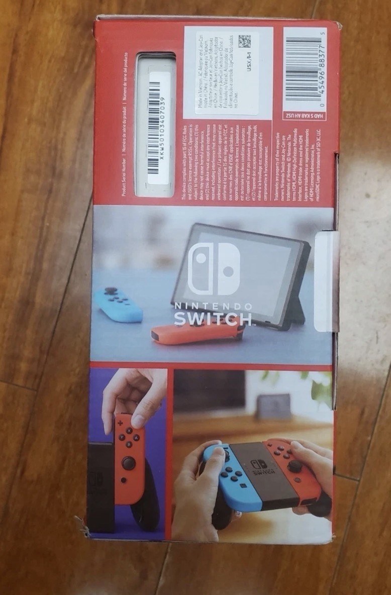 Nintendo Switch Console Neon Red/Blue Joy-Con Wi-Fi HDMI USB-C Home Console