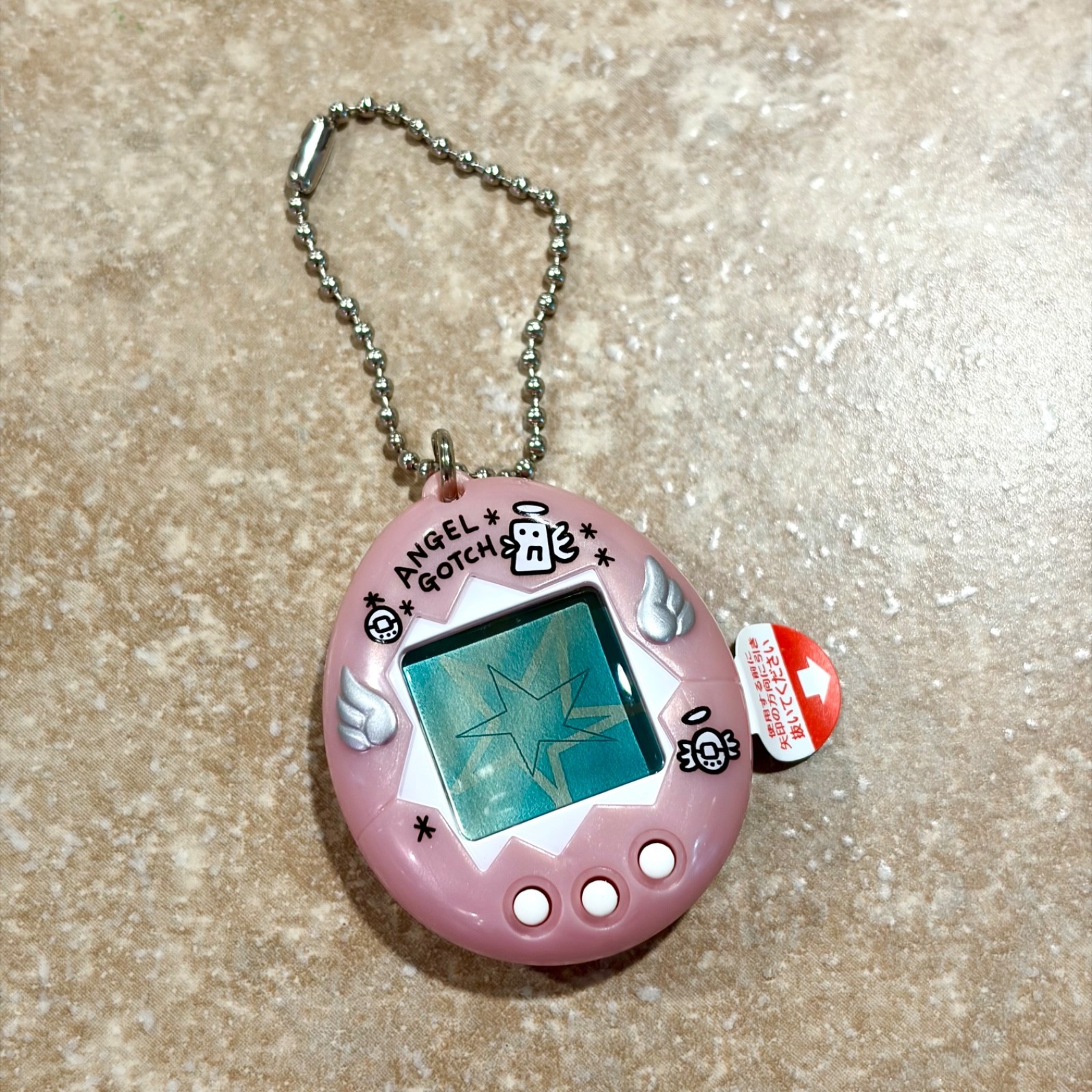 Angel Tamagotchi Pearl Pink Angelgotchi Japanese Vintage 1997 CERTIFIED TESTED