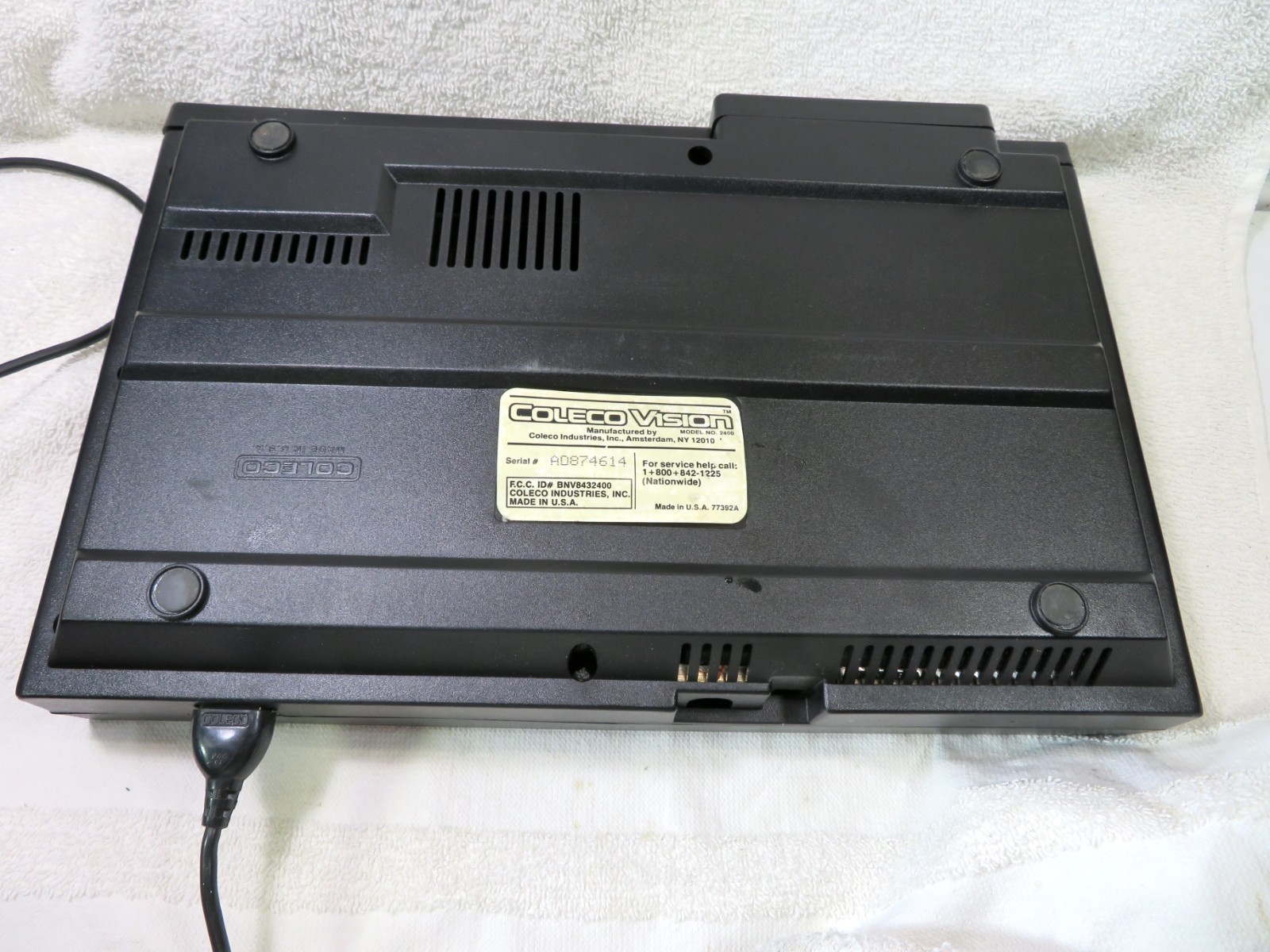 Vintage 1982 ColecoVision Console Super Action Controllers 7 Games (Donkey Kong)