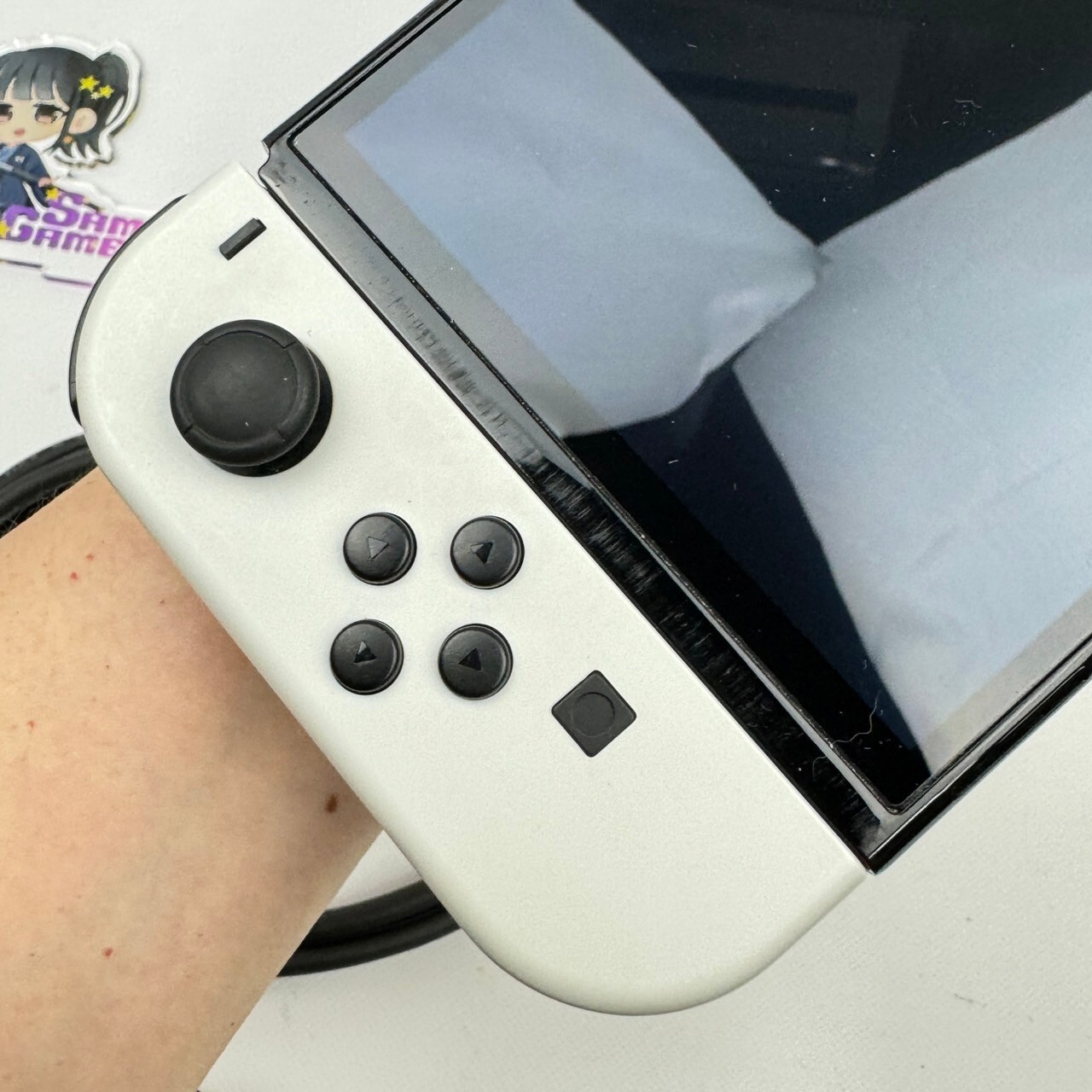 Nintendo Switch OLED Console Dock Grip Charger HDMI Choice Set Scratches Screen