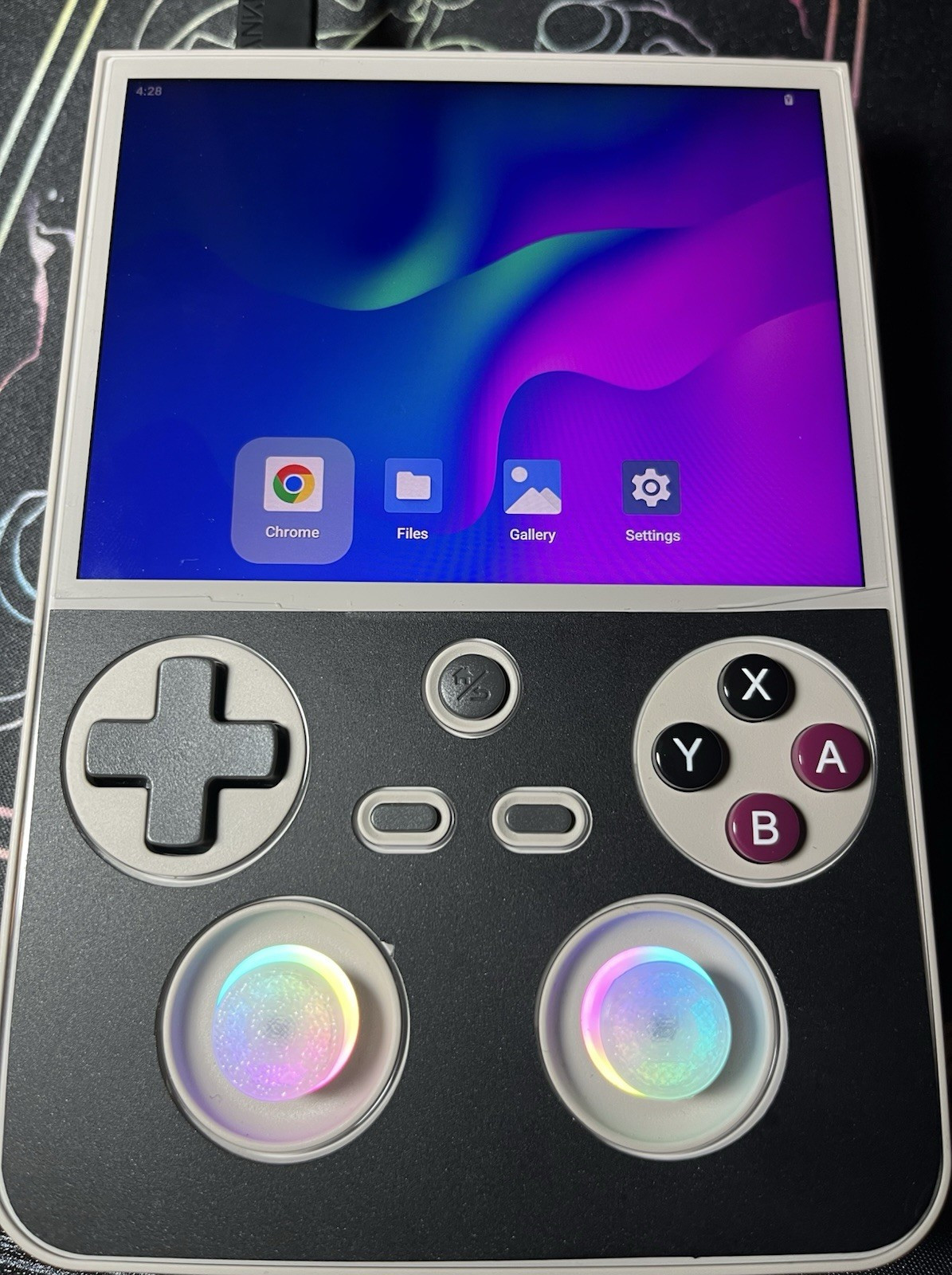 Anbernic RG477V Retro Handheld System 8GB 128GB Gray w/ EXTRAS see description