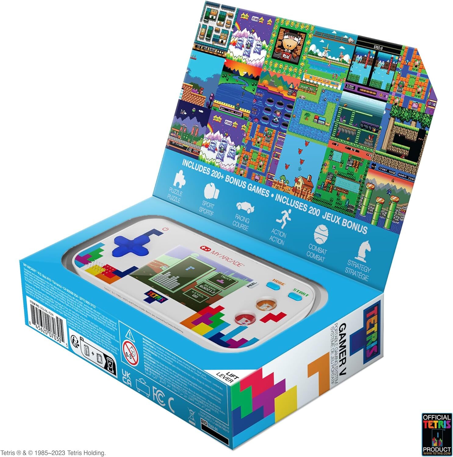 My Arcade Tetris Gamer V Portable Video Game System Handheld 201 Games 2.5″