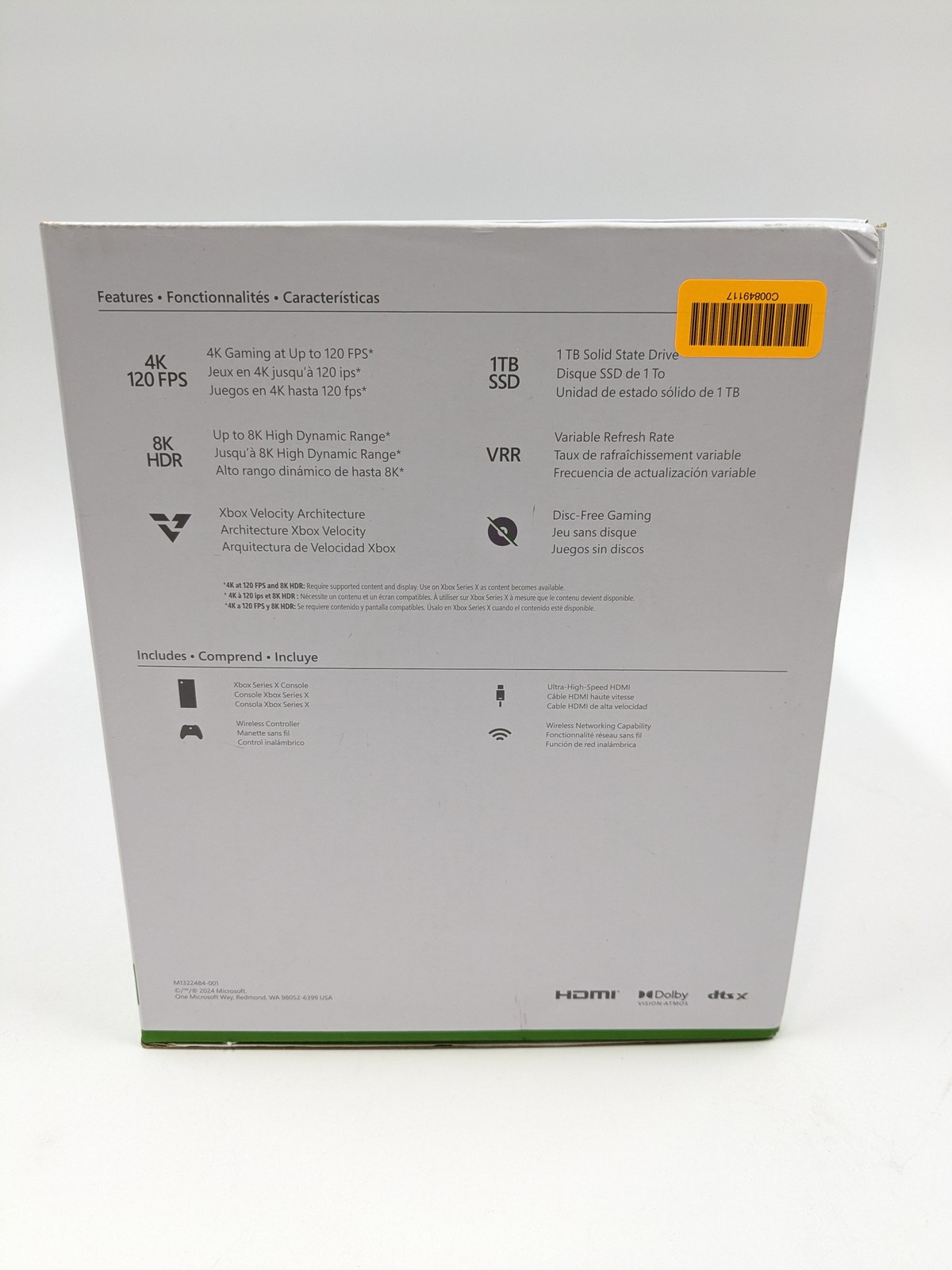Microsoft Xbox Series X 1TB SSD Video Game Home Console (1882) – White RFB