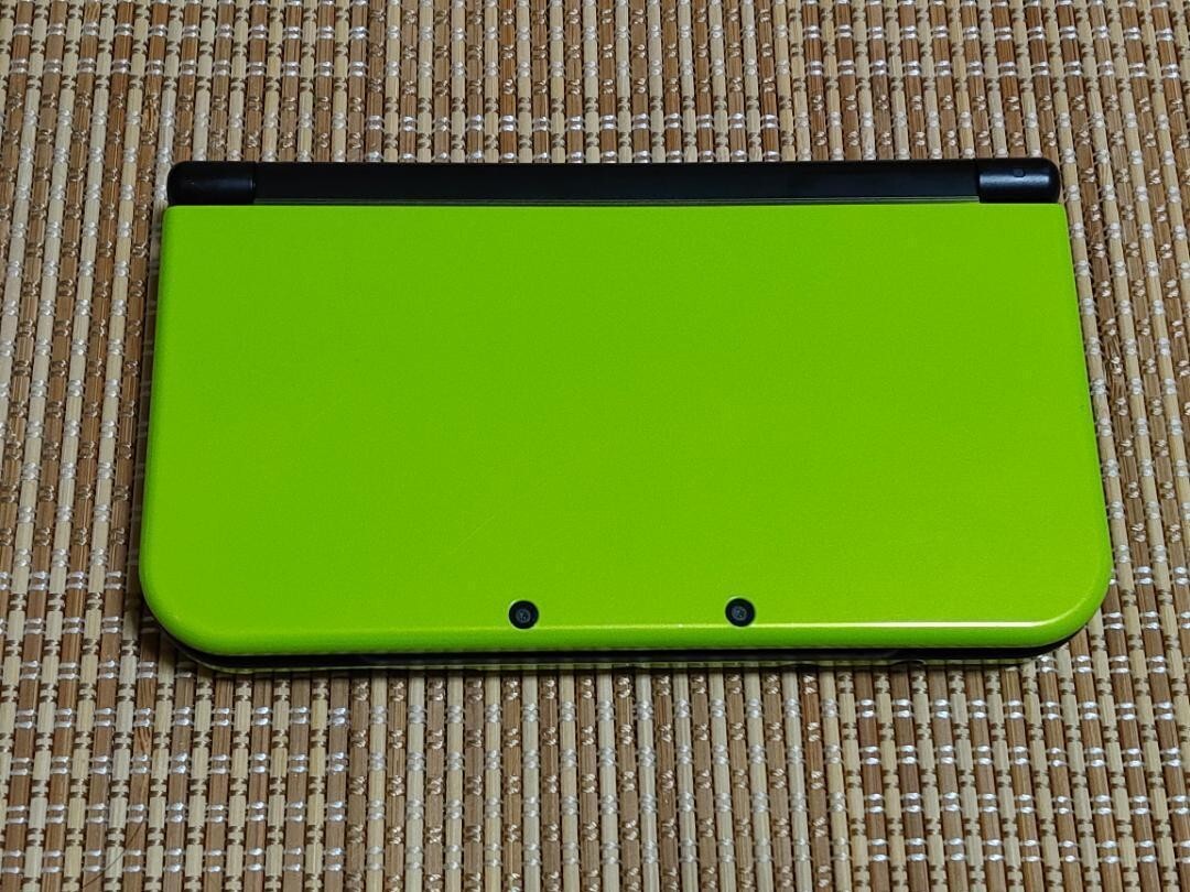 New Nintendo 3DS XL LL lime Black Console Stylus Working Tested Japanese ver