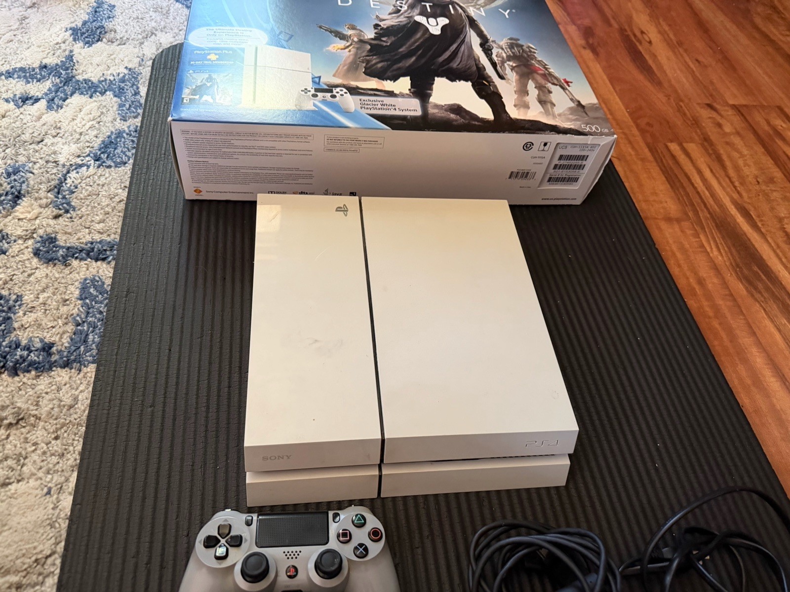 PS4 Glacier White Destiny Edition Bundle – 2TB UPGRADE – 3 Controllers