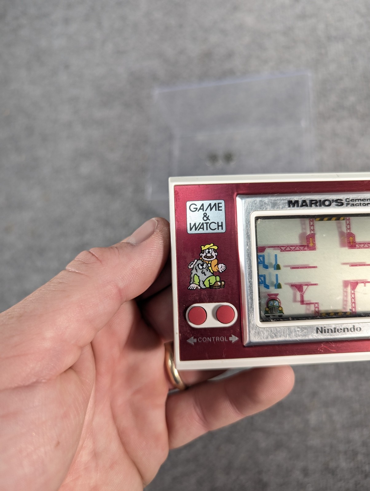 Nintendo Game And Watch Handheld Console Mario’s Cement Factory TESTED