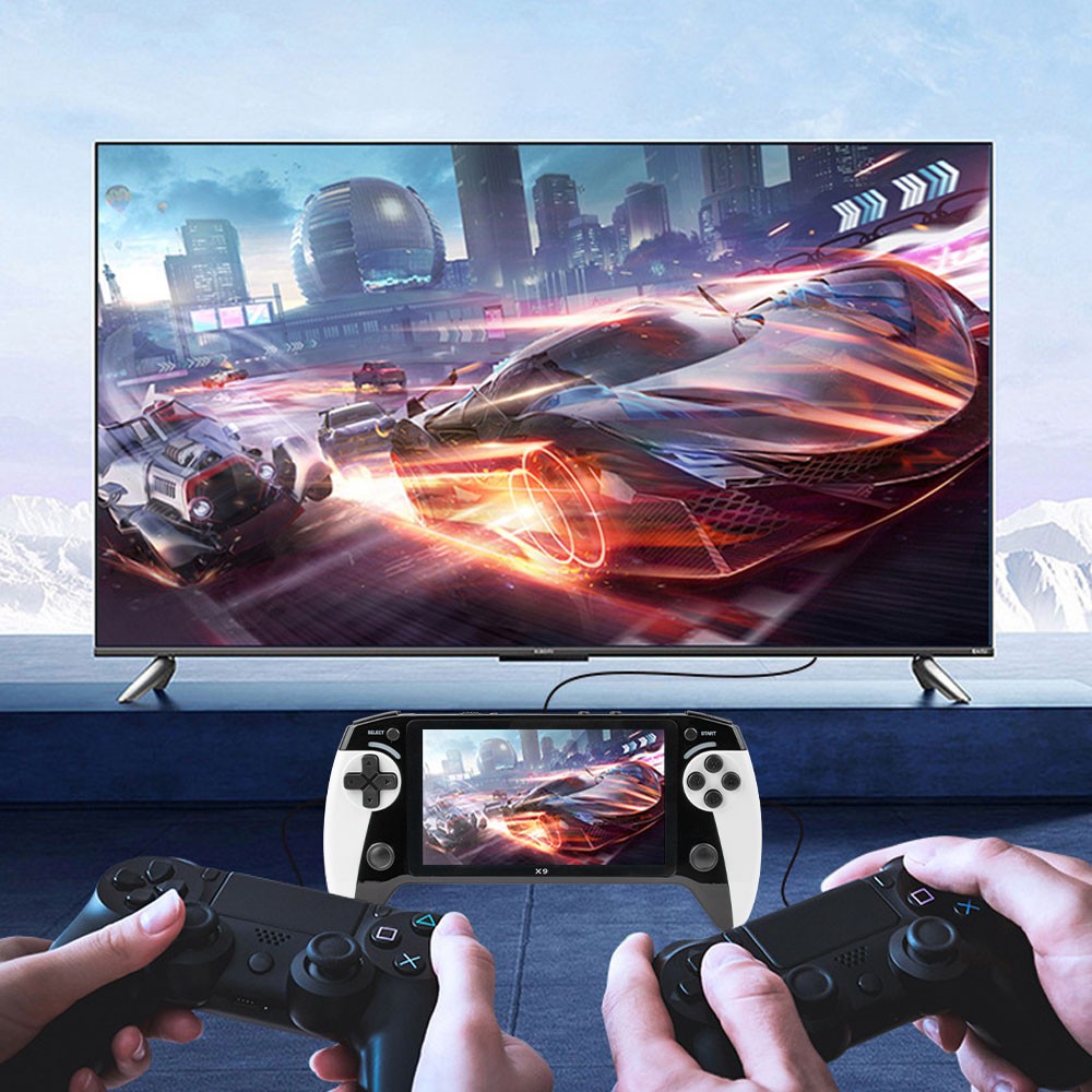 X9 Retro Handheld Game Console – 5.5» Screen, 3000 Games, Type-C Charging OY