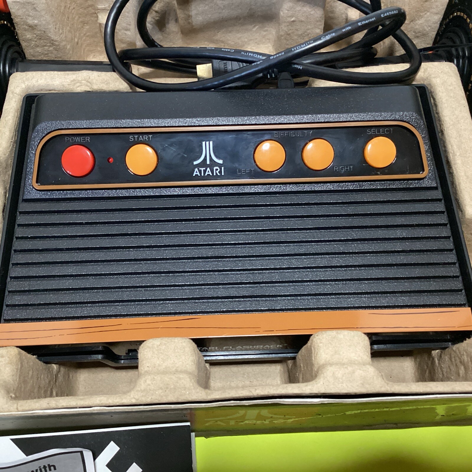 Atari Flashback 9 Gold HD Console 120 Built-in Games & Controllers Tested Works