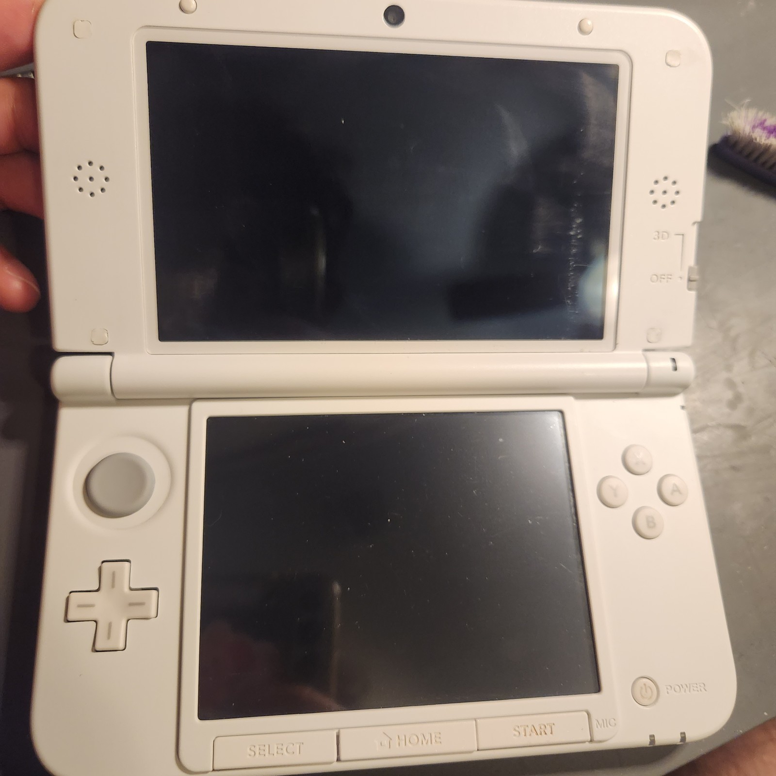 Nintendo 3DS XL White & Pink Handheld System w/Charger FREE Ship!