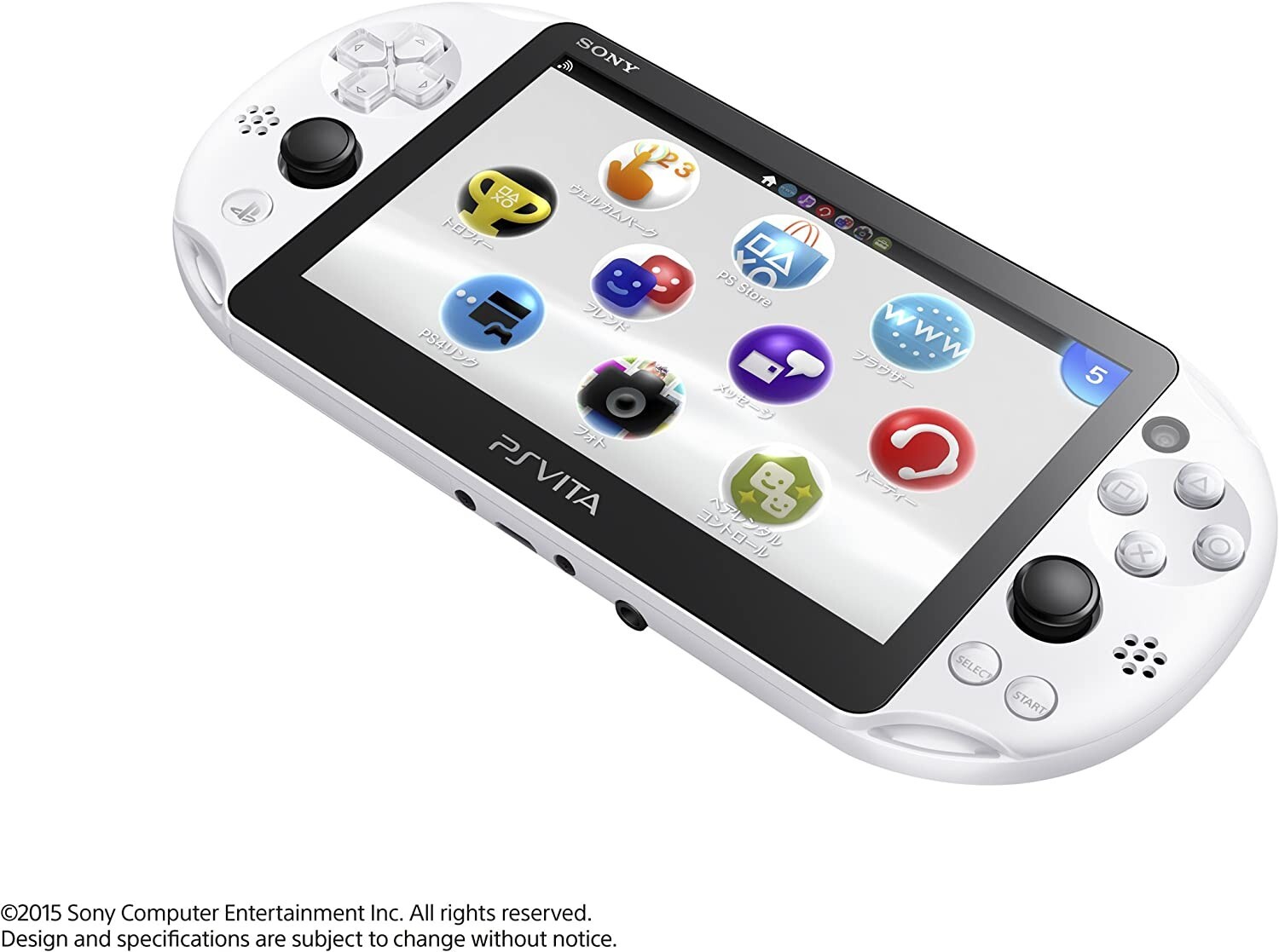 SONY PlayStation Vita Wi-Fi Model Glacier White PCH-2000ZA22 PS Vita Japan F/S