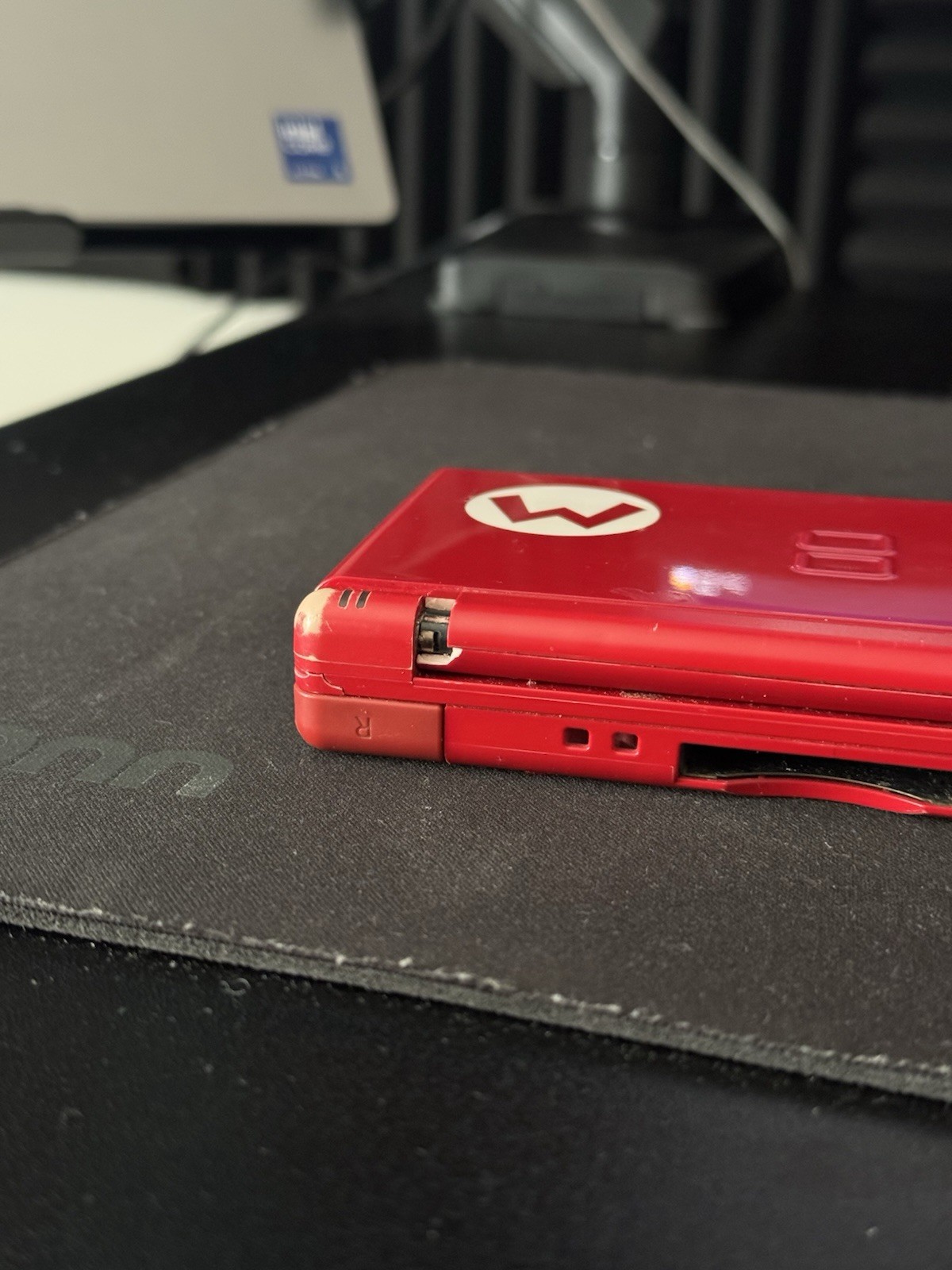Nintendo DS Lite Mario Edition Red Console for Parts or Repair (READ DESC)