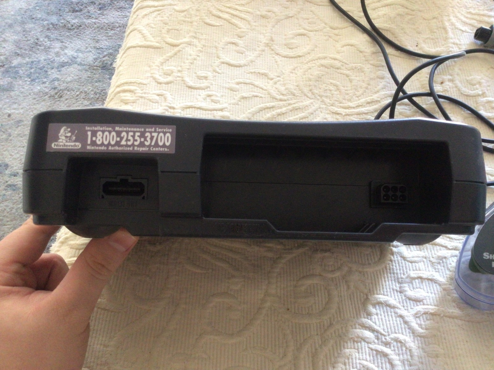 Nintendo 64 Console with wires-two first part controllers-one third party