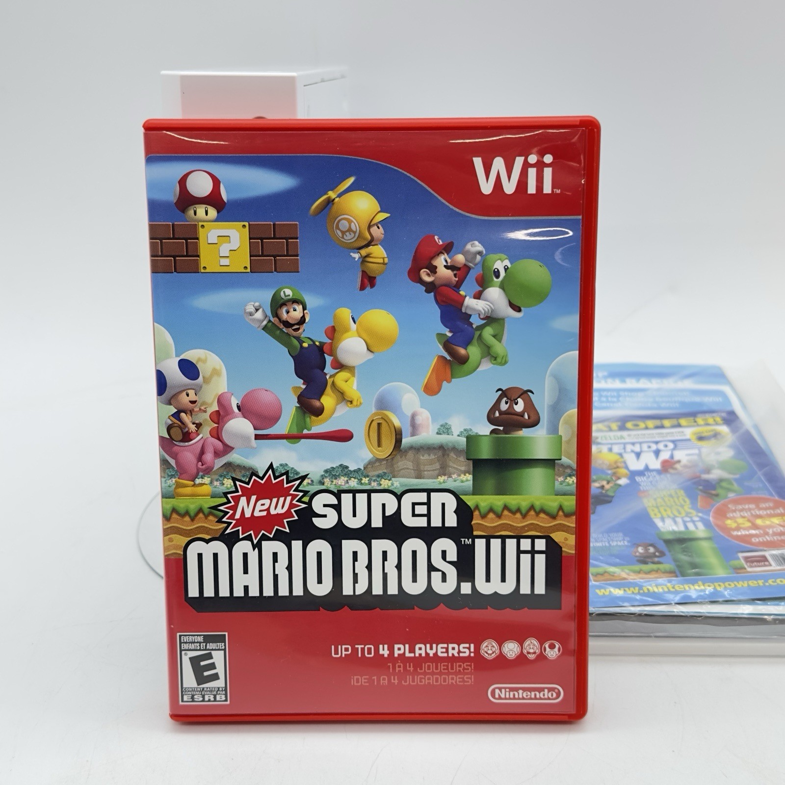 Nintendo Wii RVL-001 Console Bundle TESTED Controllers Super Mario Bros Manuals