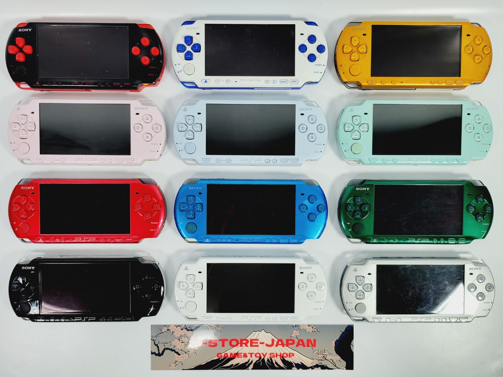Sony PSP 3000 Console Various Color Genuine battery Memory Stick Region Free