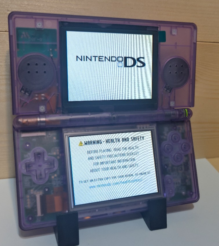 Nintendo DS Lite Atomic Purple Handheld USG-001 W/Charger *Tested* eXtreamRate