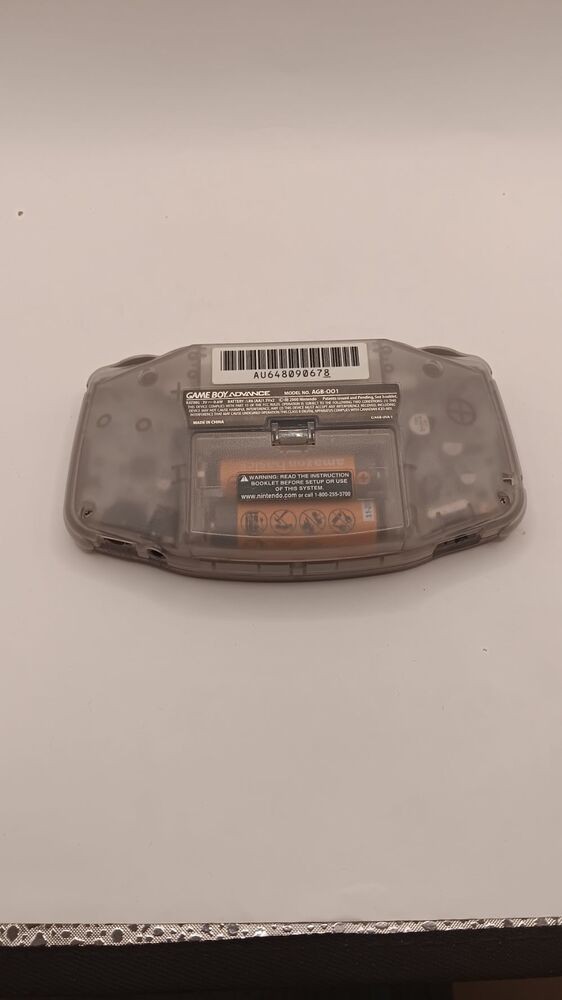 NINTENDO AGB-001 GAMEBOY ADVANCE WITH CASE AND THREE GAMES
