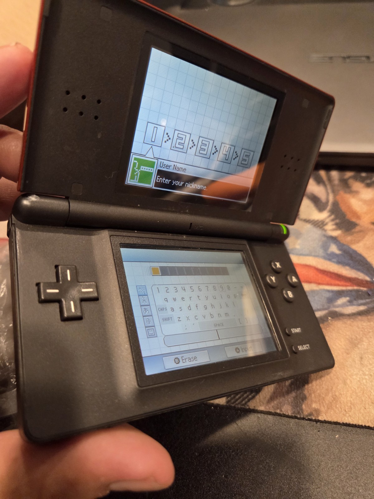 Nintendo DS Lite USG-001(JPN) Red Handheld Console w/ Stylus & Cable VGUC