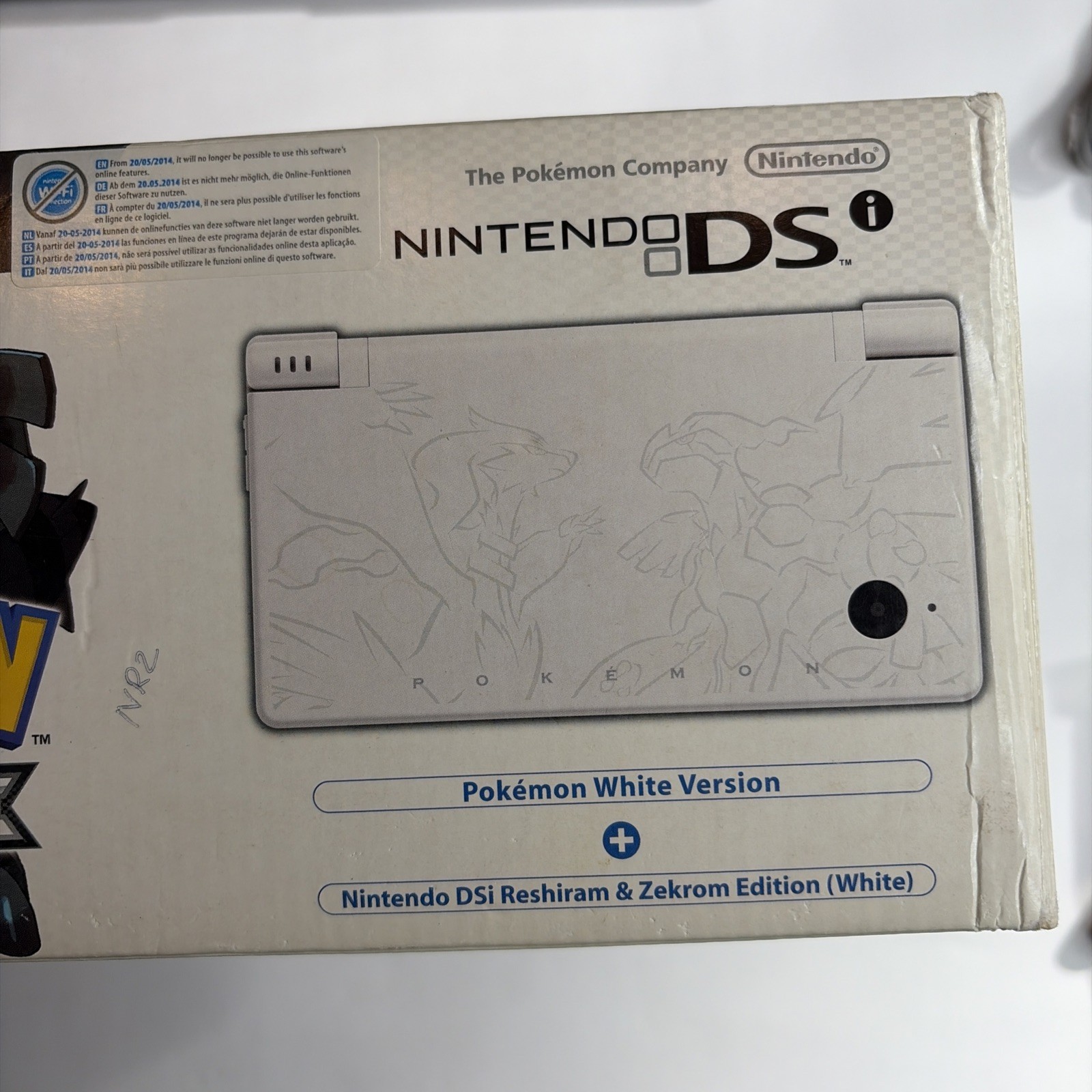Nintendo DSi Pokemon White Reshiram Zekrom Edition Box And Inserts Only! PAL