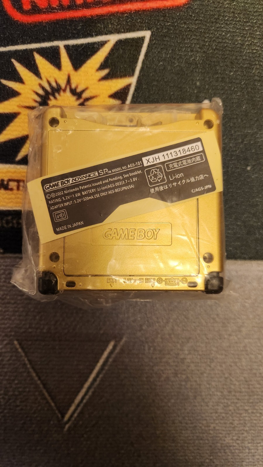 Nintendo Game Boy Advance SP Gold Triforce Edition Reshell Kit