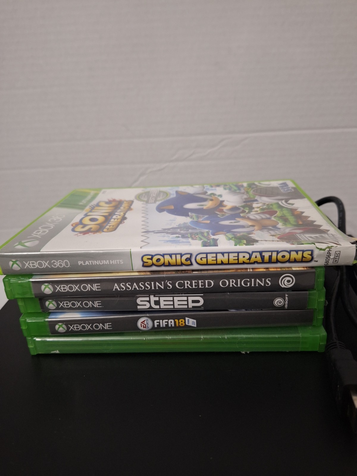 Microsoft Xbox One X Console 1TB 1787 BUNDLE 2 Controllers, Power Cords, 5 Games