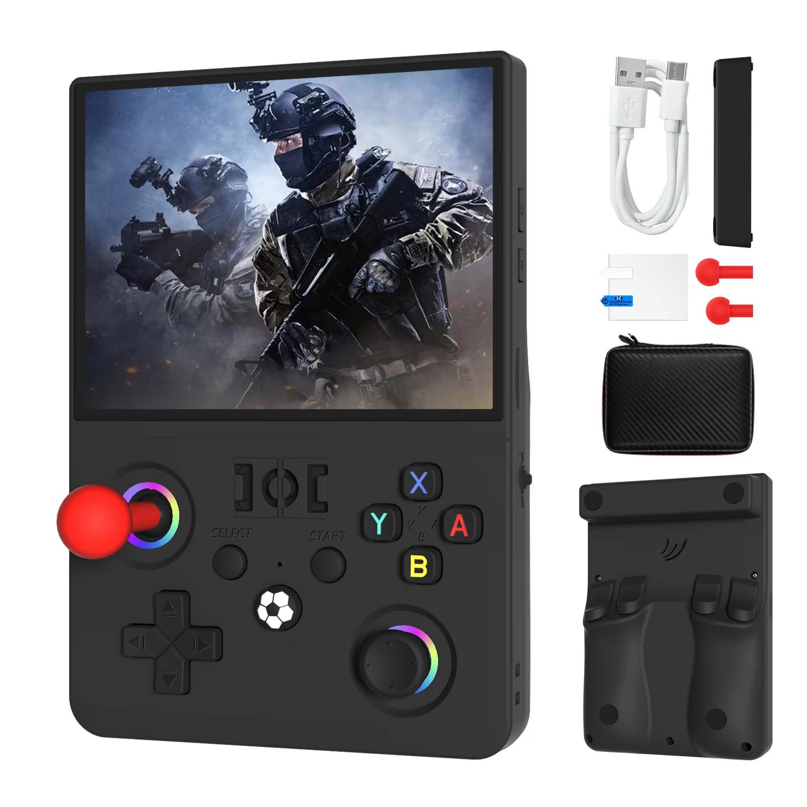 R36MAX2 Handheld Game Console 4.5″ 1024×768 IPS WiFi 18K Games Linux