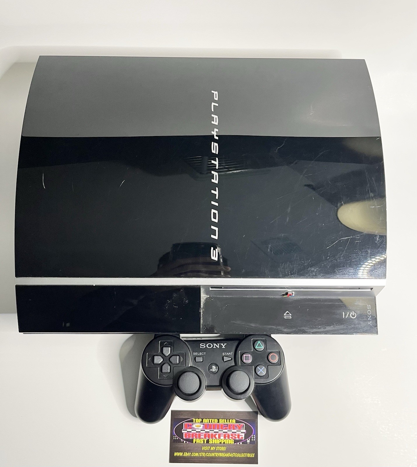 Sony Playstation 3 PS3 CECHK01 80GB Fat Console w/ Controller HDMI Tested Nice!