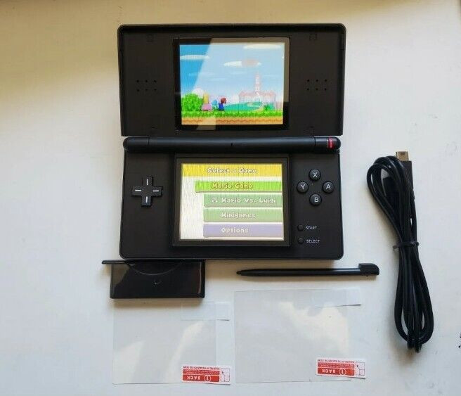 Pokemon Black Nintendo DS Lite Console System Play DS/DSL/DSi/GBA Games