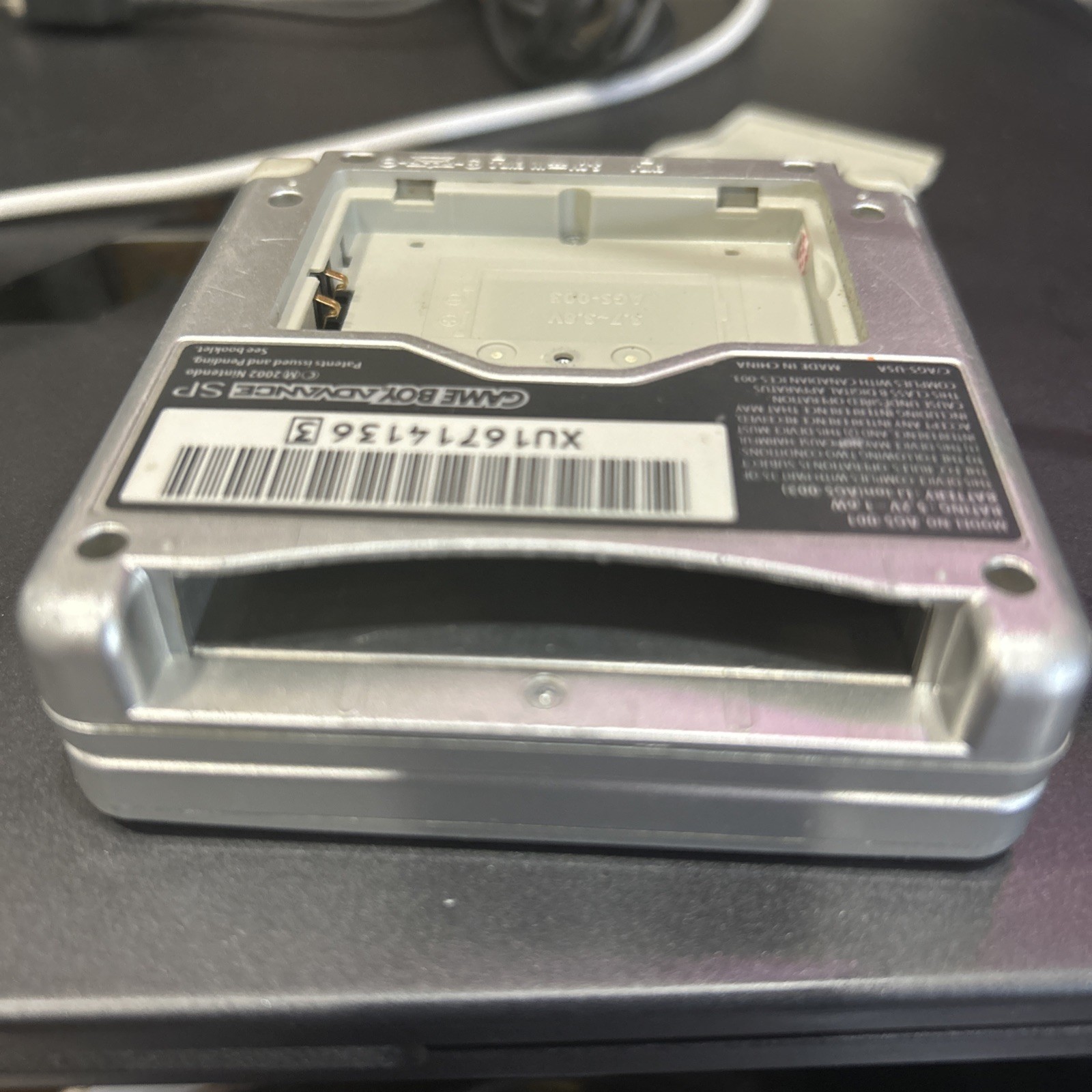 Nintendo Gameboy Advance SP [AGS-001] Silver Gray Handheld – For Parts or Repair