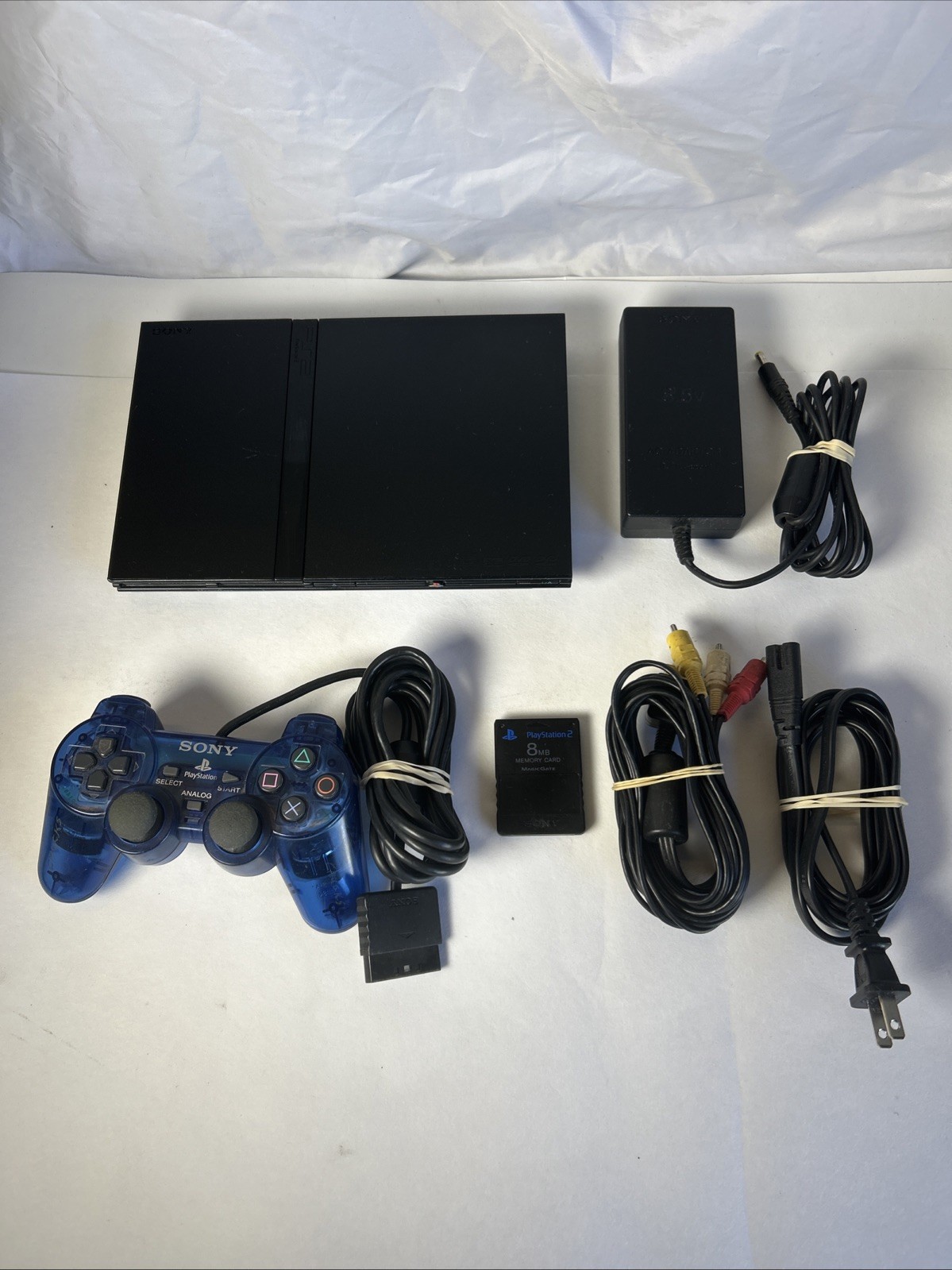Sony PlayStation 2 PS2 Slim Console SCPH-77001 Black NTSC System with Controller