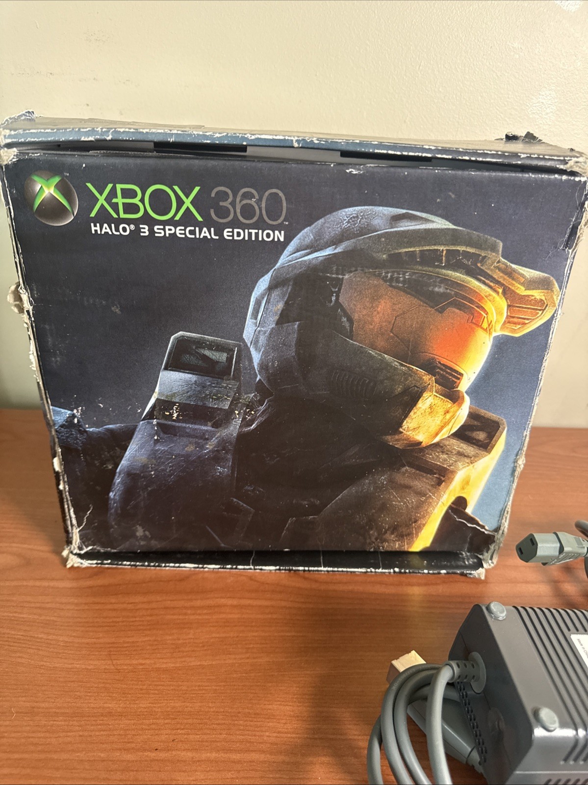 Microsoft Xbox 360 Halo 3 Edition Console Green W Controller Complete In Box