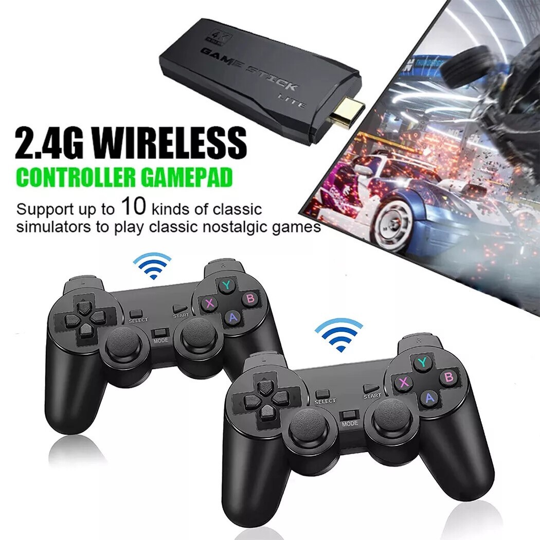 Retro 2000+ Game Console 4K HDMI Output Plug and Play +Game Gamepad Controllers