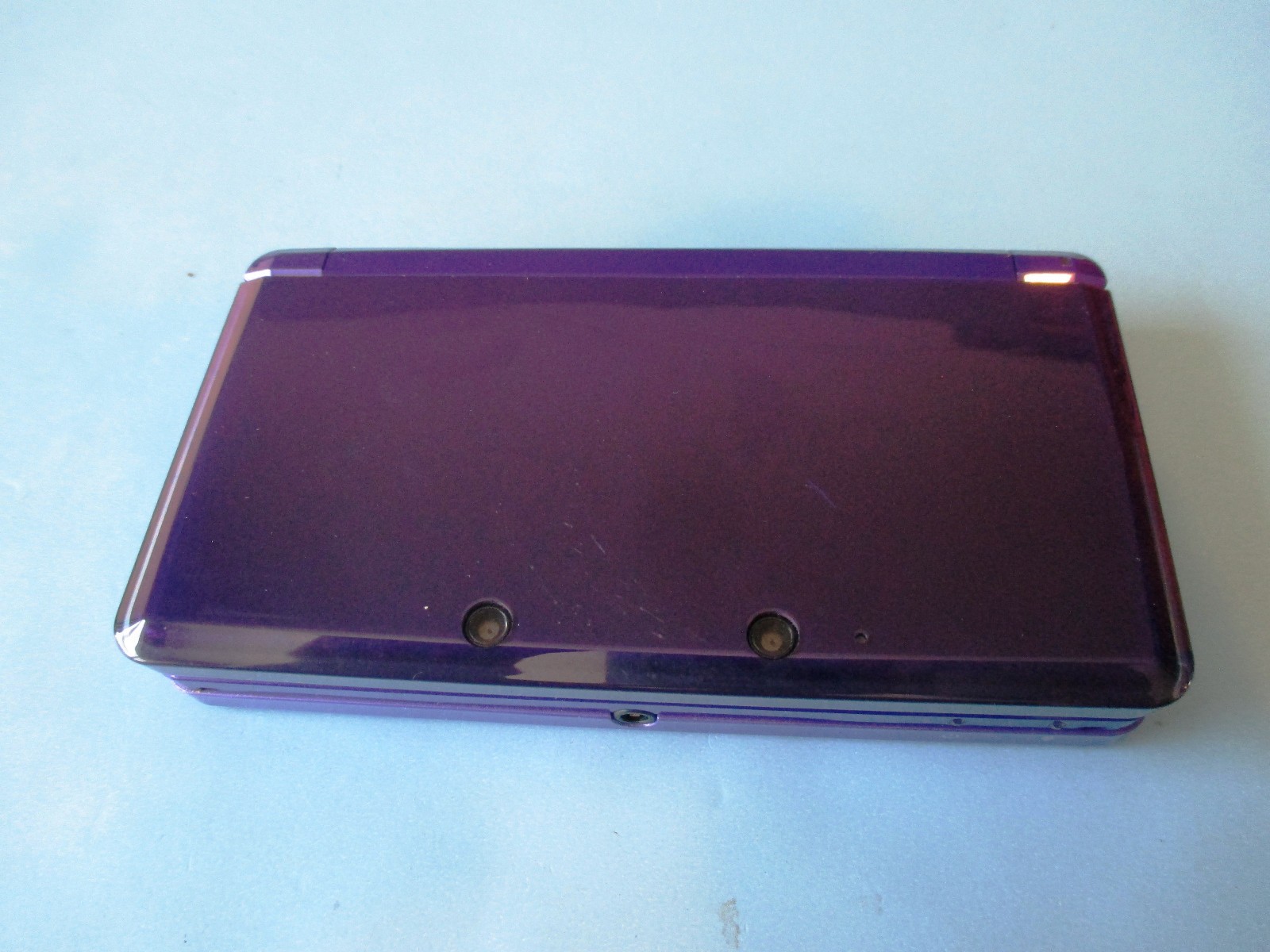 Nintendo 3DS Midnight Purple System in Box w/Charger FREE Shipping!