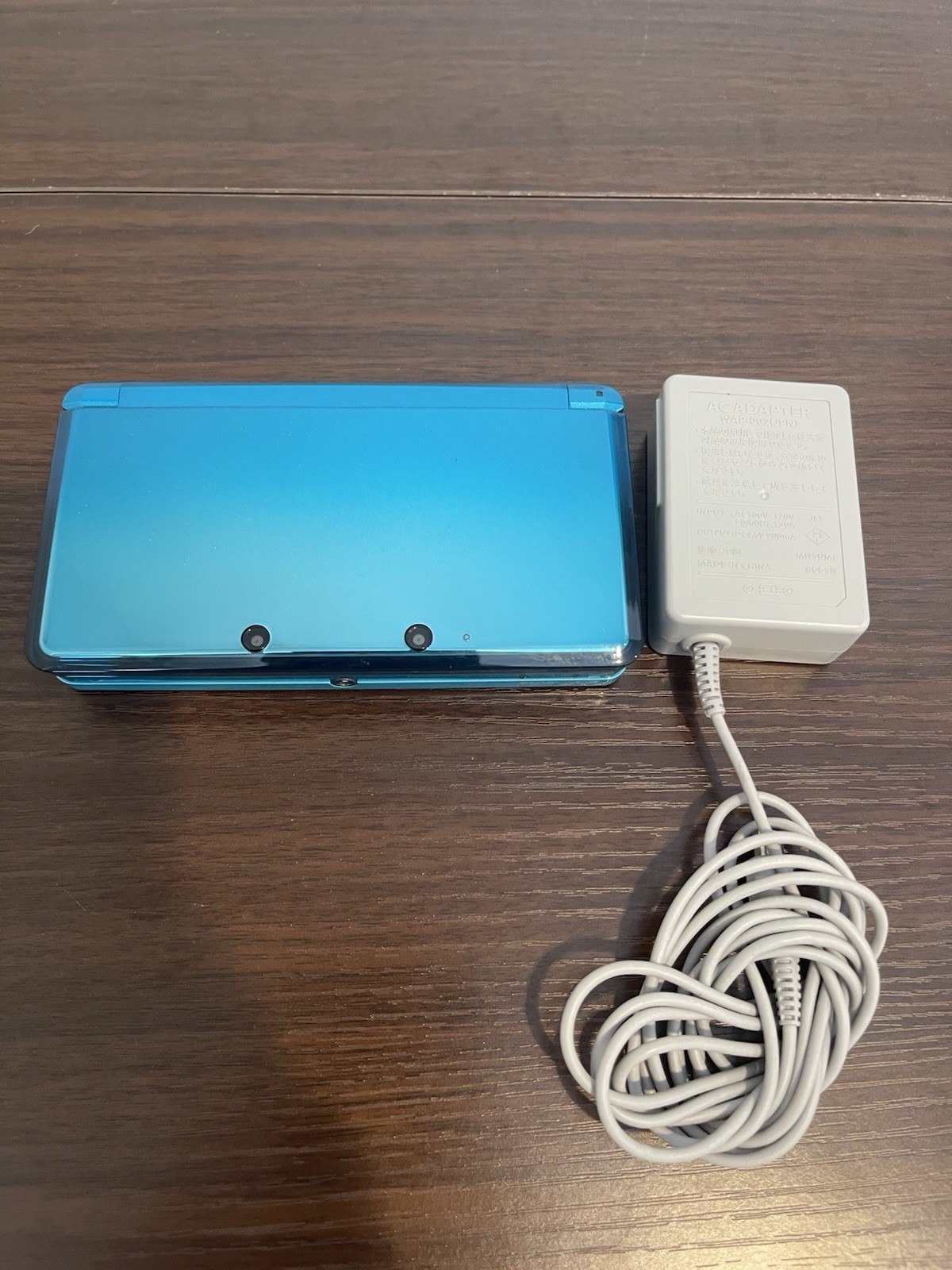 0334 Nintendo 3DS AQUA Blue Very Good TESTED 350g