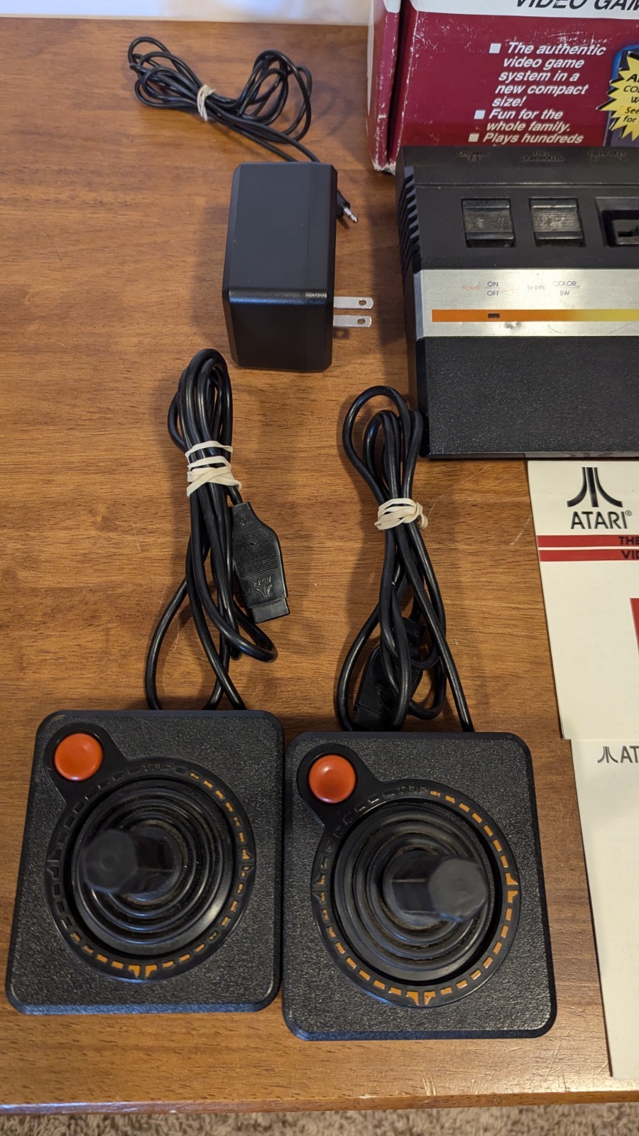 Atari 2600 Rainbow Bundle New AC Adapter & AV to RF Converter Tested In Orig Box