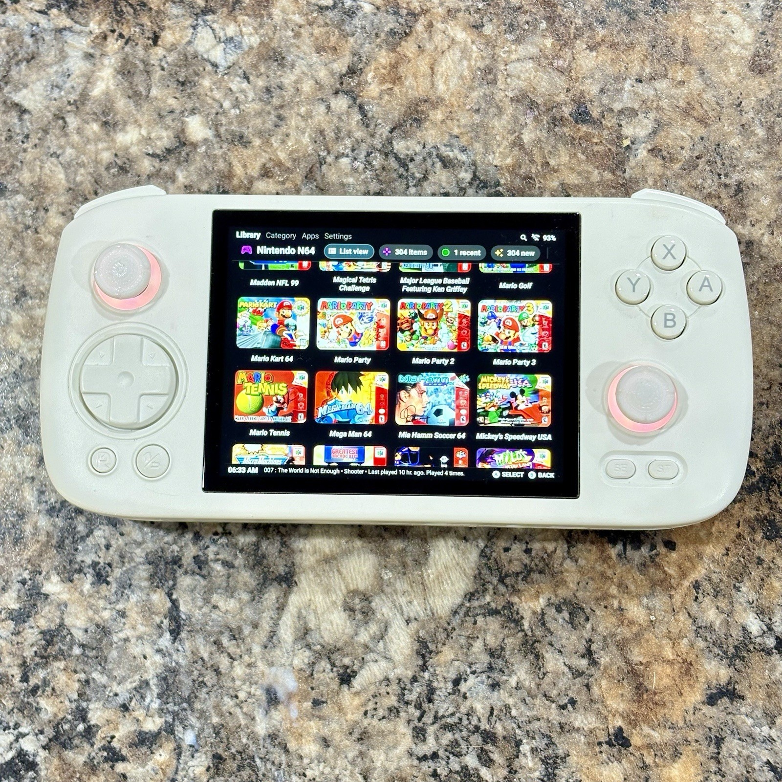 Anbernic RG406H Gaming Handheld, 128GB + 256GB Card, Custom Ready To Play