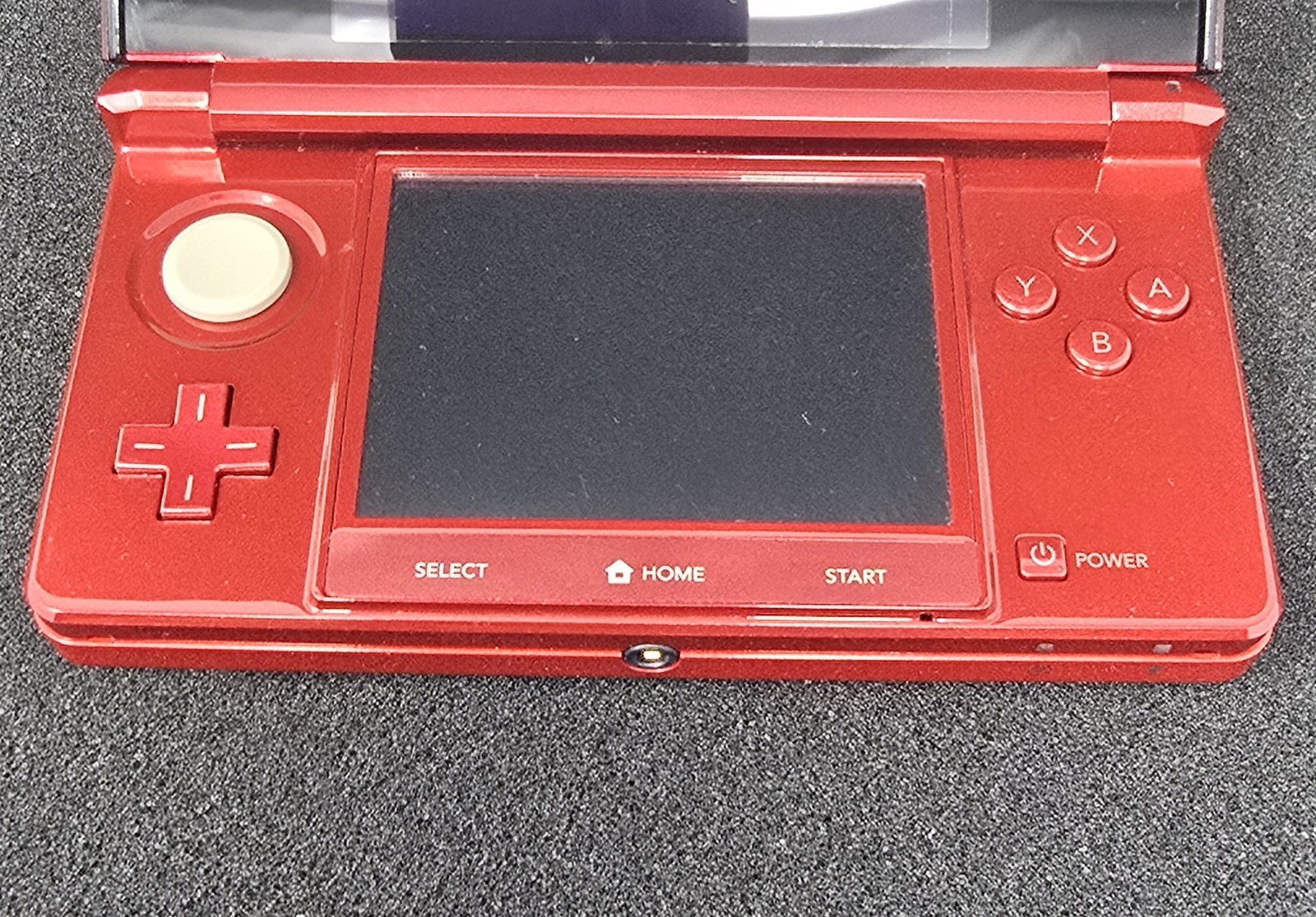 Nintendo 3DS Handheld System Flame Red CTR-001 w/ Charger TESTED