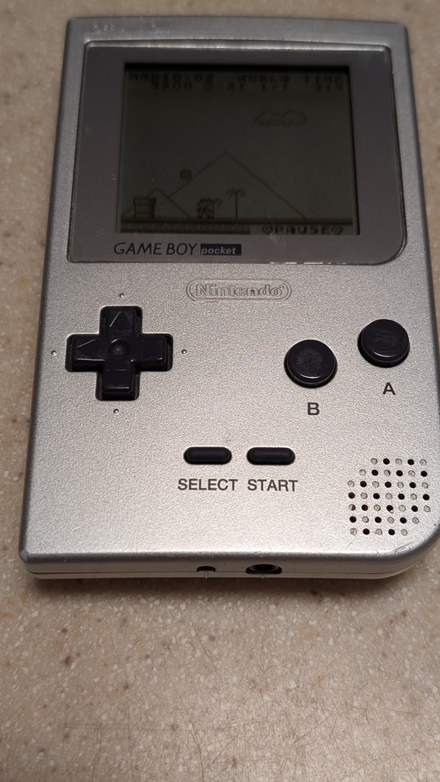 Nintendo Game Boy Pocket Silver Handheld Console System MGB-001 Tested