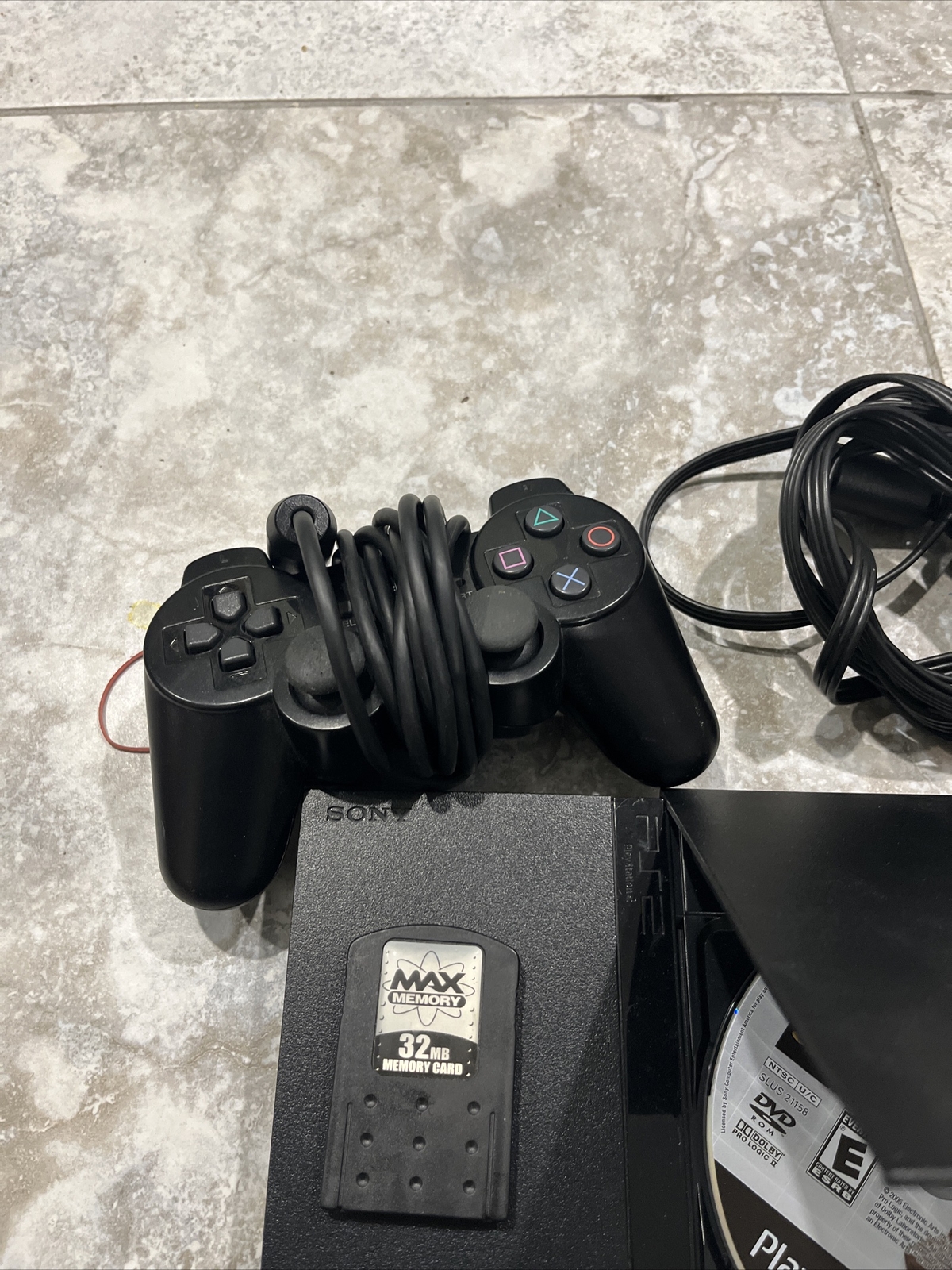 OEM Sony PS2 SLIM Video Game System Gaming Bundle Console Set Playstation-2 Mini