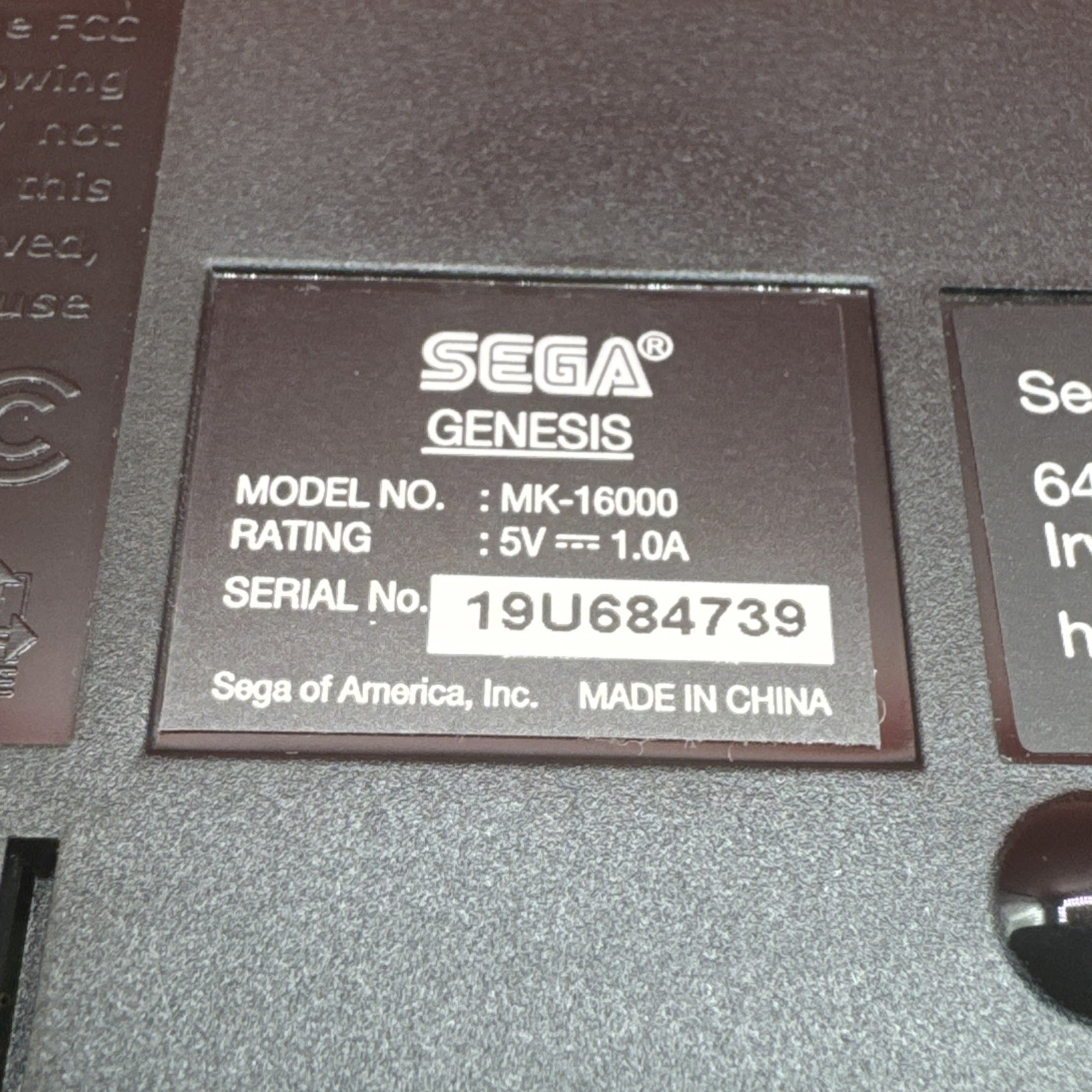 SEGA Genesis Classic Mini Console (MK-16000) Complete/Authentic/Tested/Free 🚢