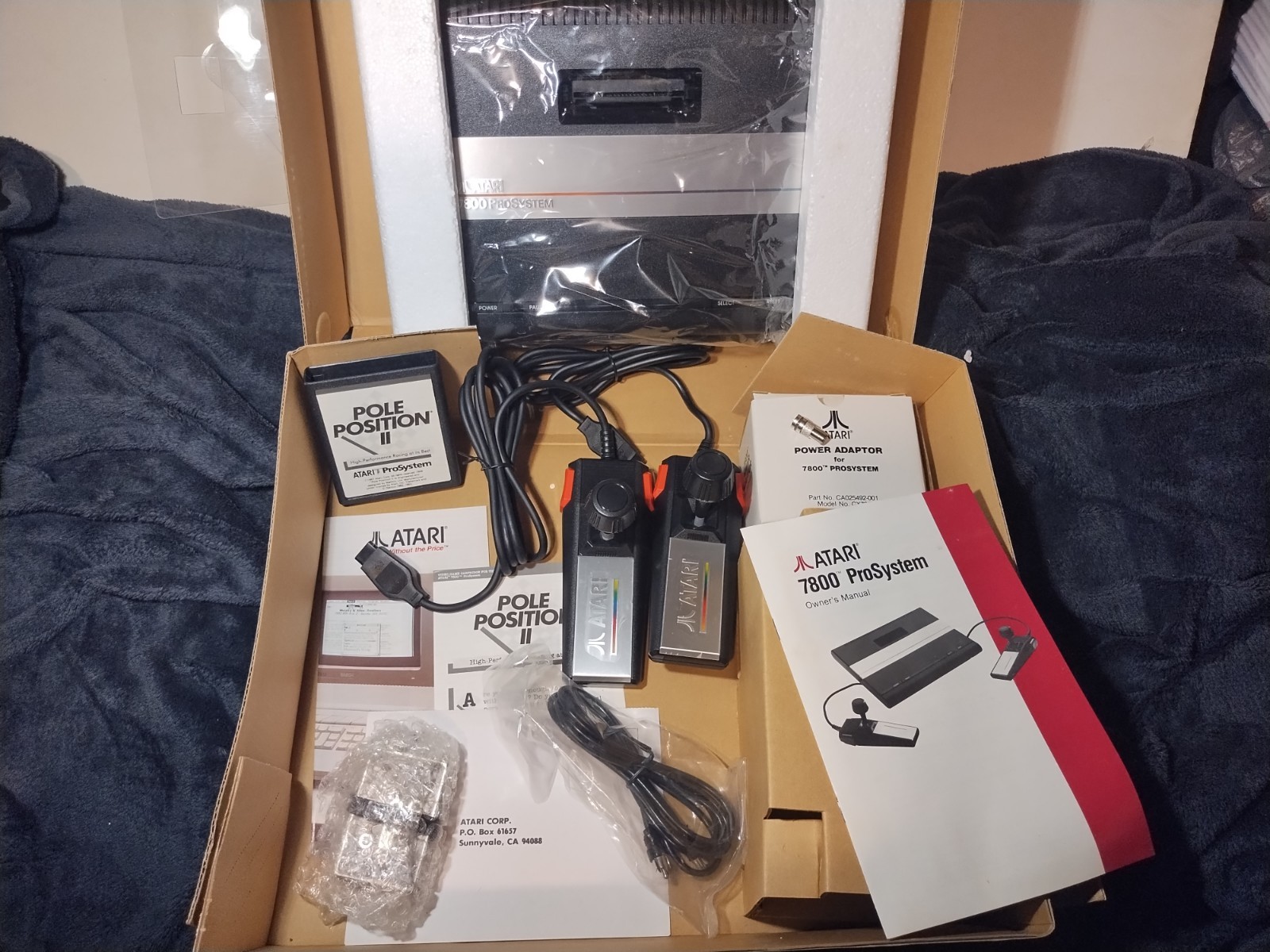 Atari 7800 Console System in Box Excellent Condition Matching Serial #