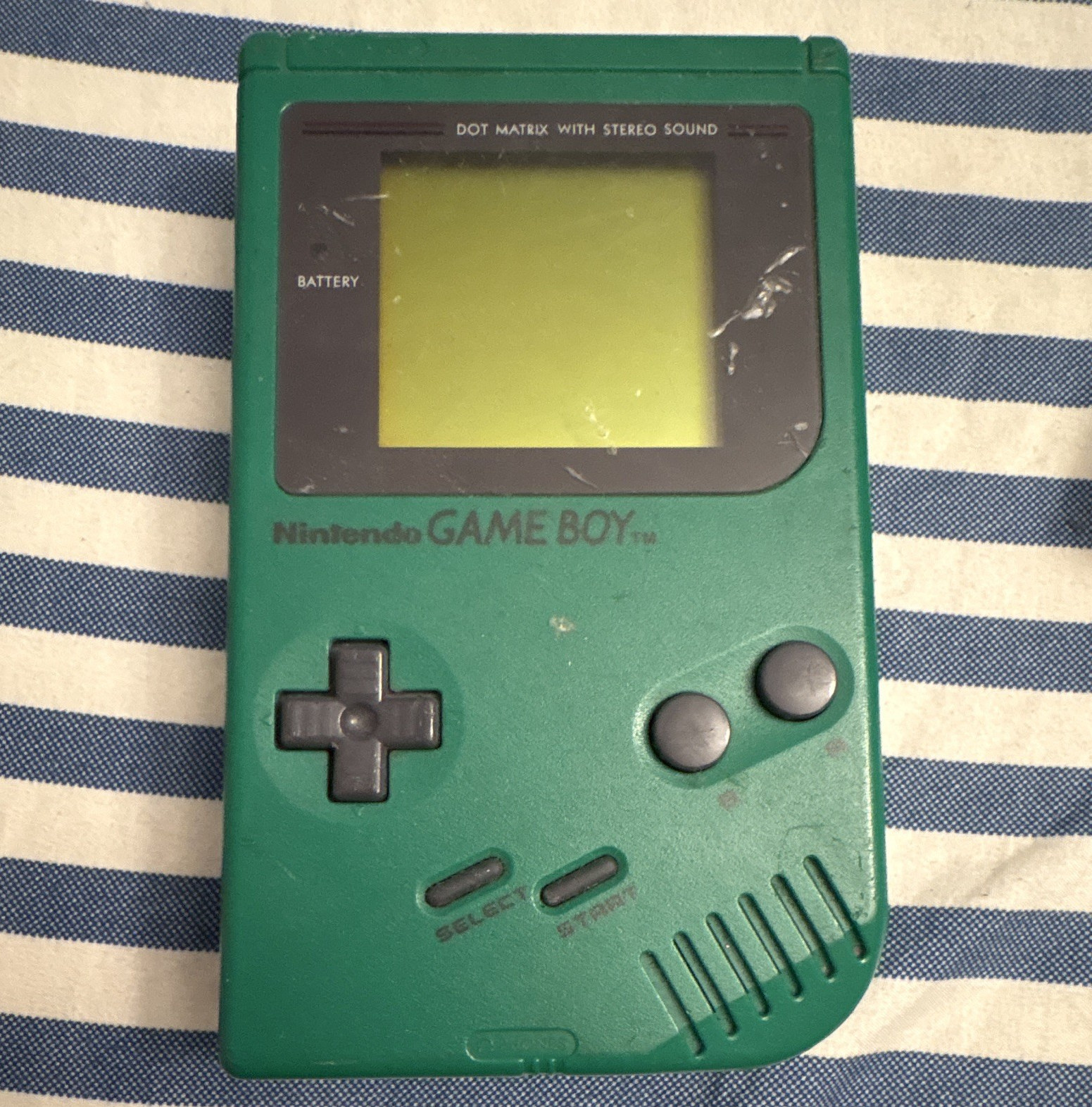 Nintendo Game Boy DMG-01 Green Handheld Console Stereo Sound Headphone Jack 1989