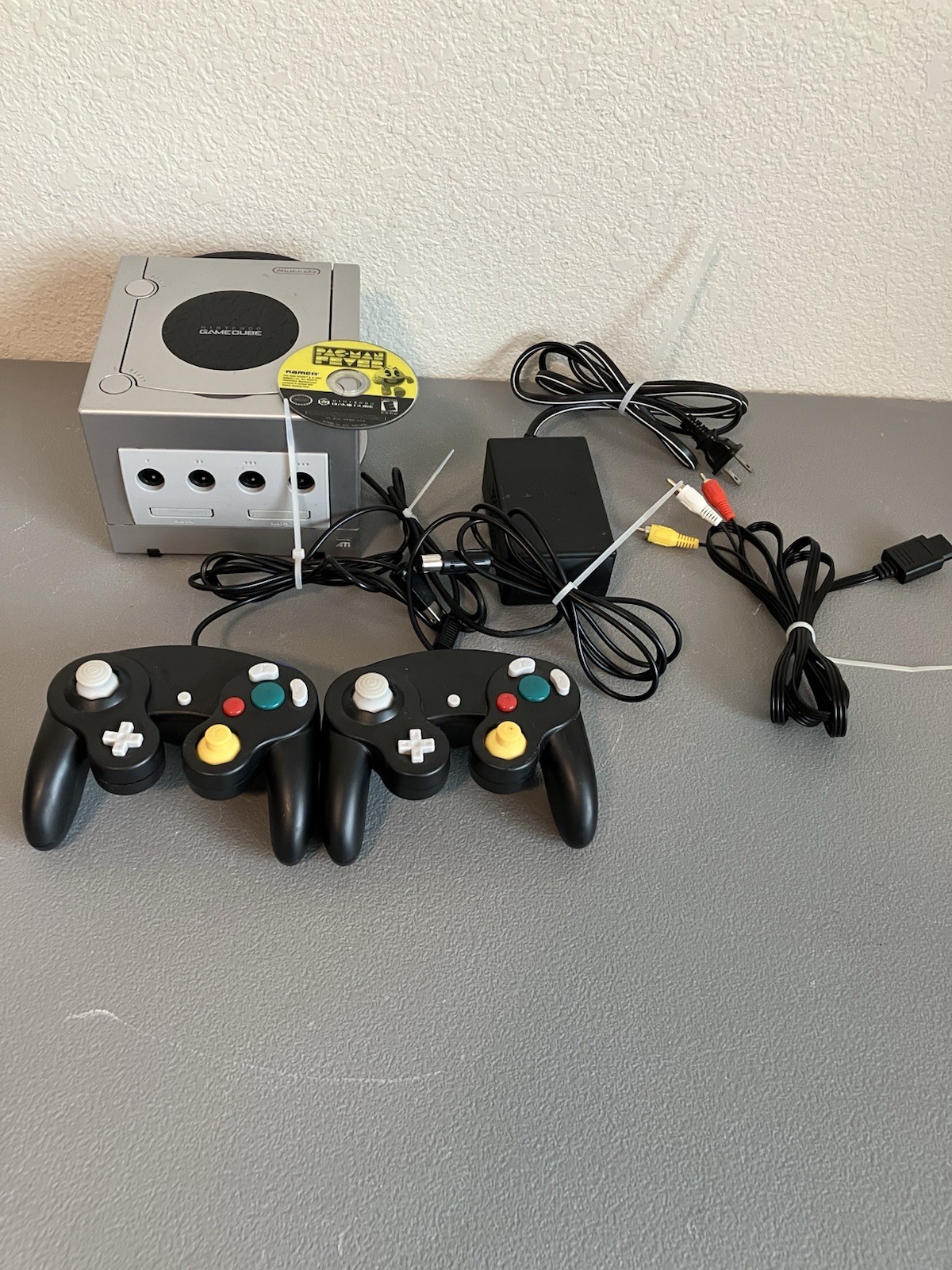 Nintendo GameCube Console Platinum DOL-101 – Bundle 3 Games 2 Controllers Tested